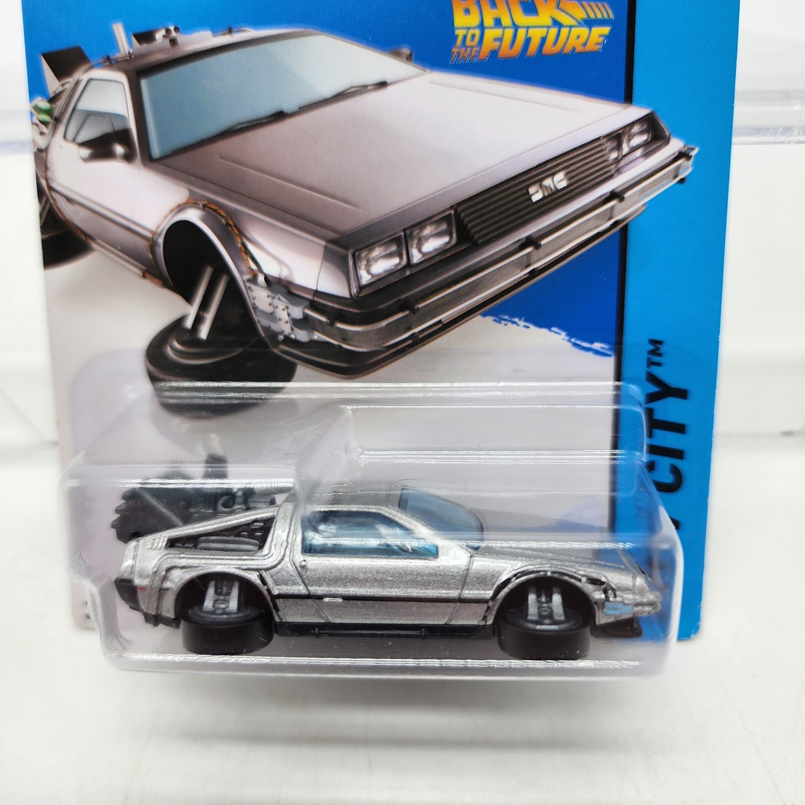 UH Hot Wheels HW City BACK TO THE FUTURE TIME MACHINE HOVER MODE W/Protect READ