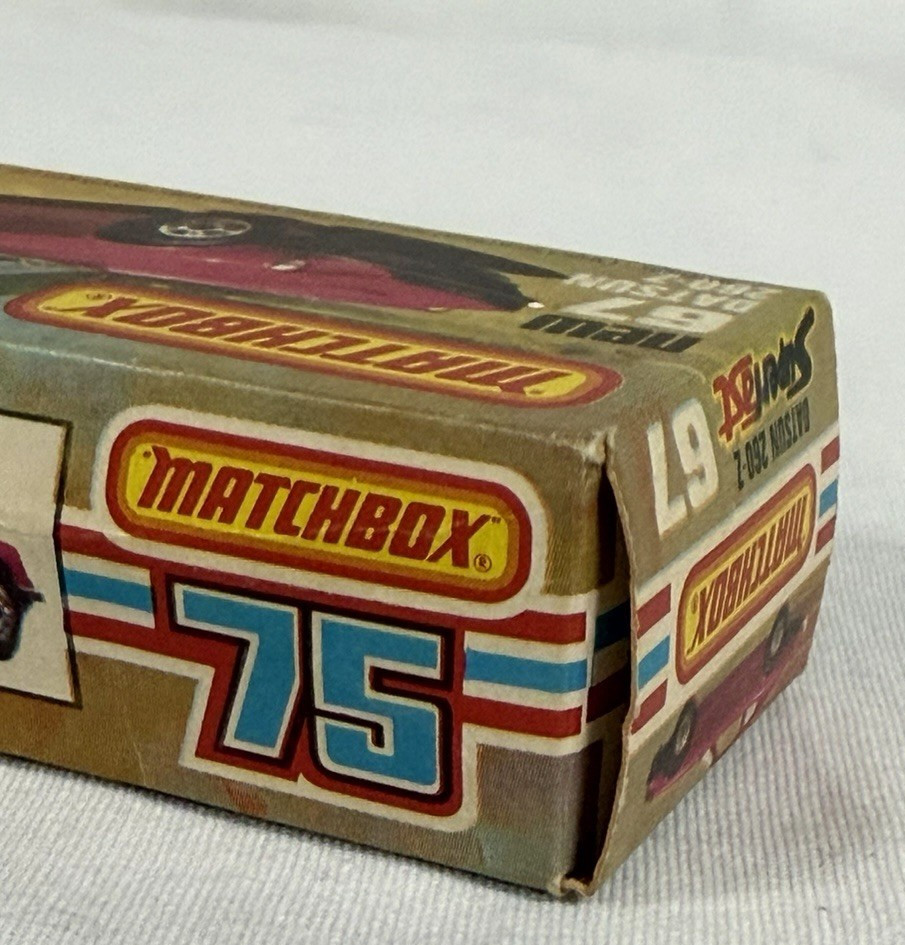 Matchbox Lesney Superfast #67- 1970’s Datsun 260-Z Purple, Original Type L Box