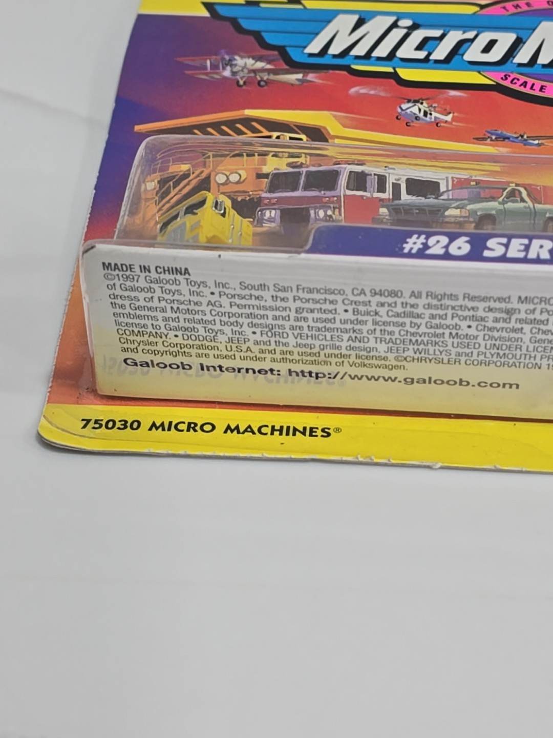 1997 Galoob Micro Machines #26 Service Masters Tow Truck Gas Tanker ’49 Mercury