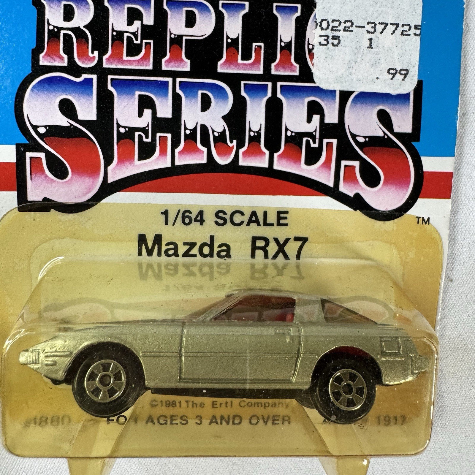 4 VTG 80’s NOS ERTL Replica Series Die Cast Metal 1/64 Mustang Chevy Ford Mazda