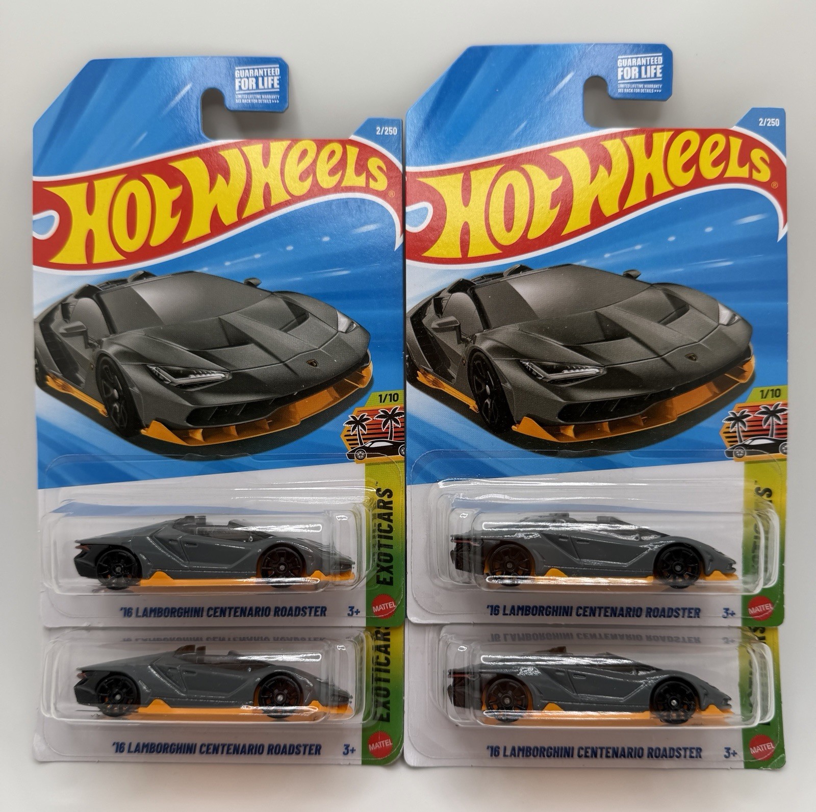Hot Wheels 2026 Kroger Exclusive ’16 Lamborghini Centenario Roadster (Lot Of 4)