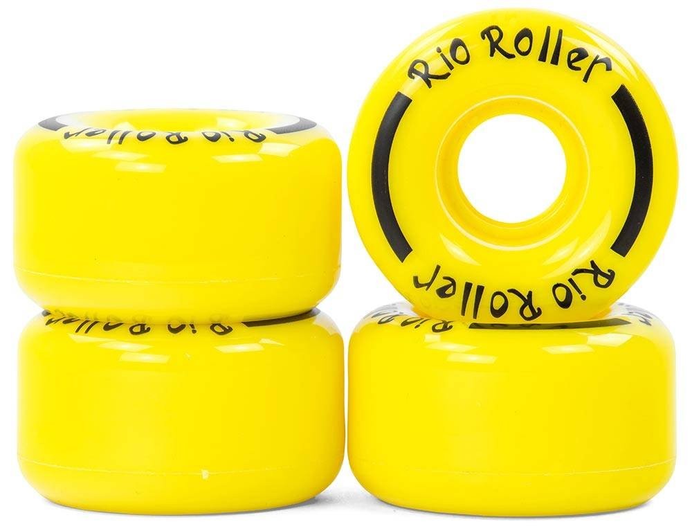 Rio Roller Coaster Wheels, Lemon Tree Yellow, Adult Unisex Skate Wheels, Size S