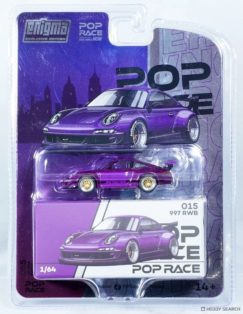 Pop Race Porsche RWB 997 Purple Enigma Exclusive Edition 1:64 PRE015