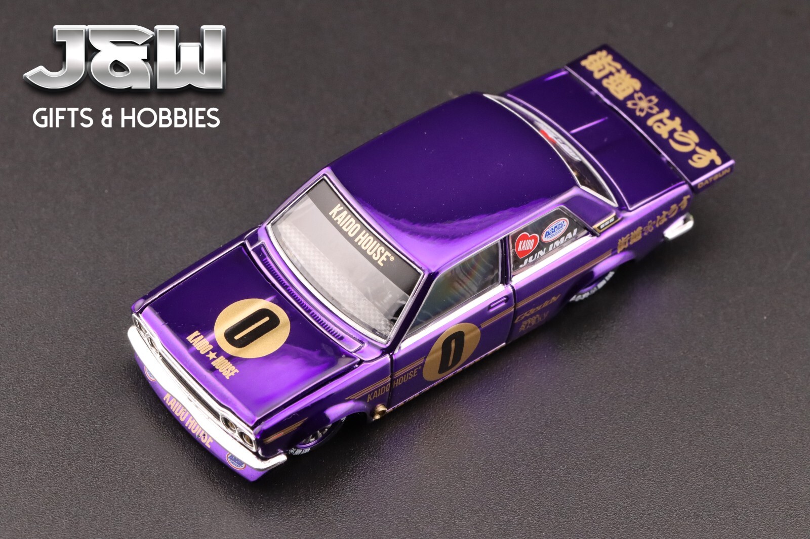 Kaido House x Mini GT Datsun 510 Pro Street Anniversary Purple Chrome #138 1/64