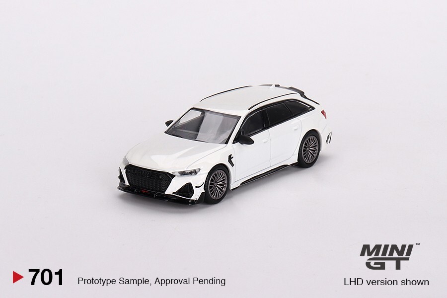 Mini GT 1:64 Audi ABT RS6-R Glacier White Metallic #701