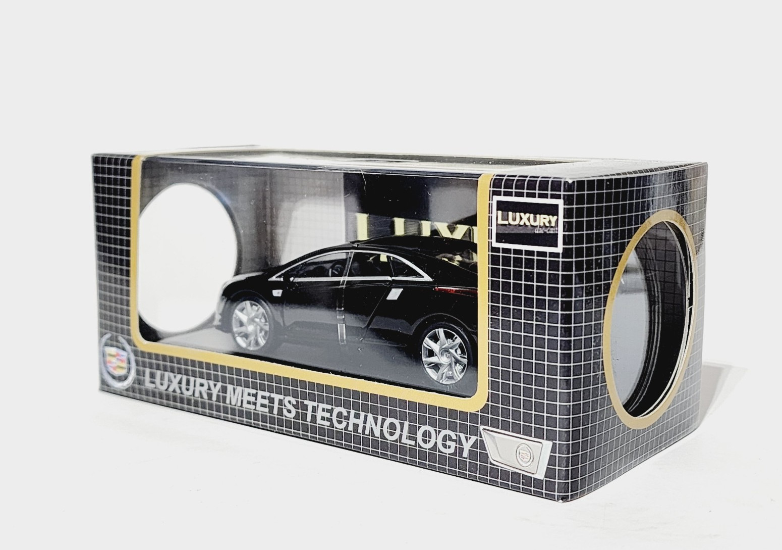 NEW Luxury Diecast Car Cadillac Conver J Black 1:43 2009 LDCV700-BK