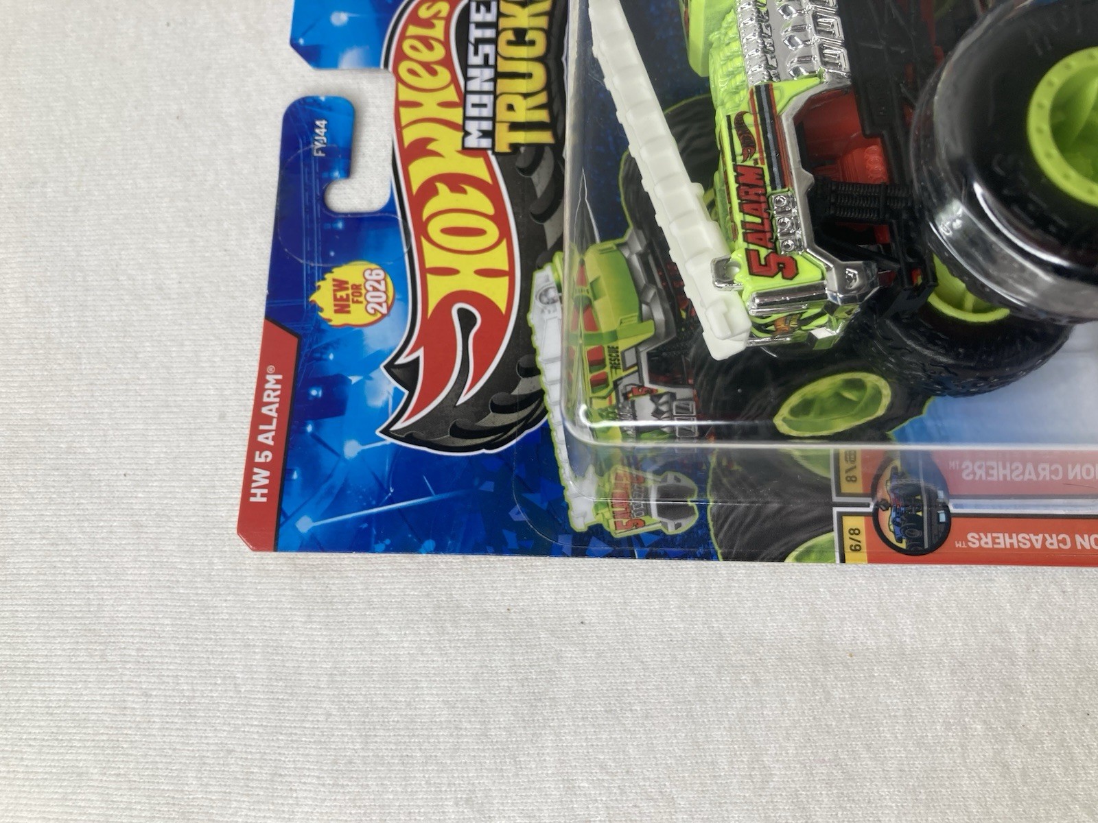 Mattel Monster truck – Hw 5 Alarm diecast truck 1:64 scale lime green color
