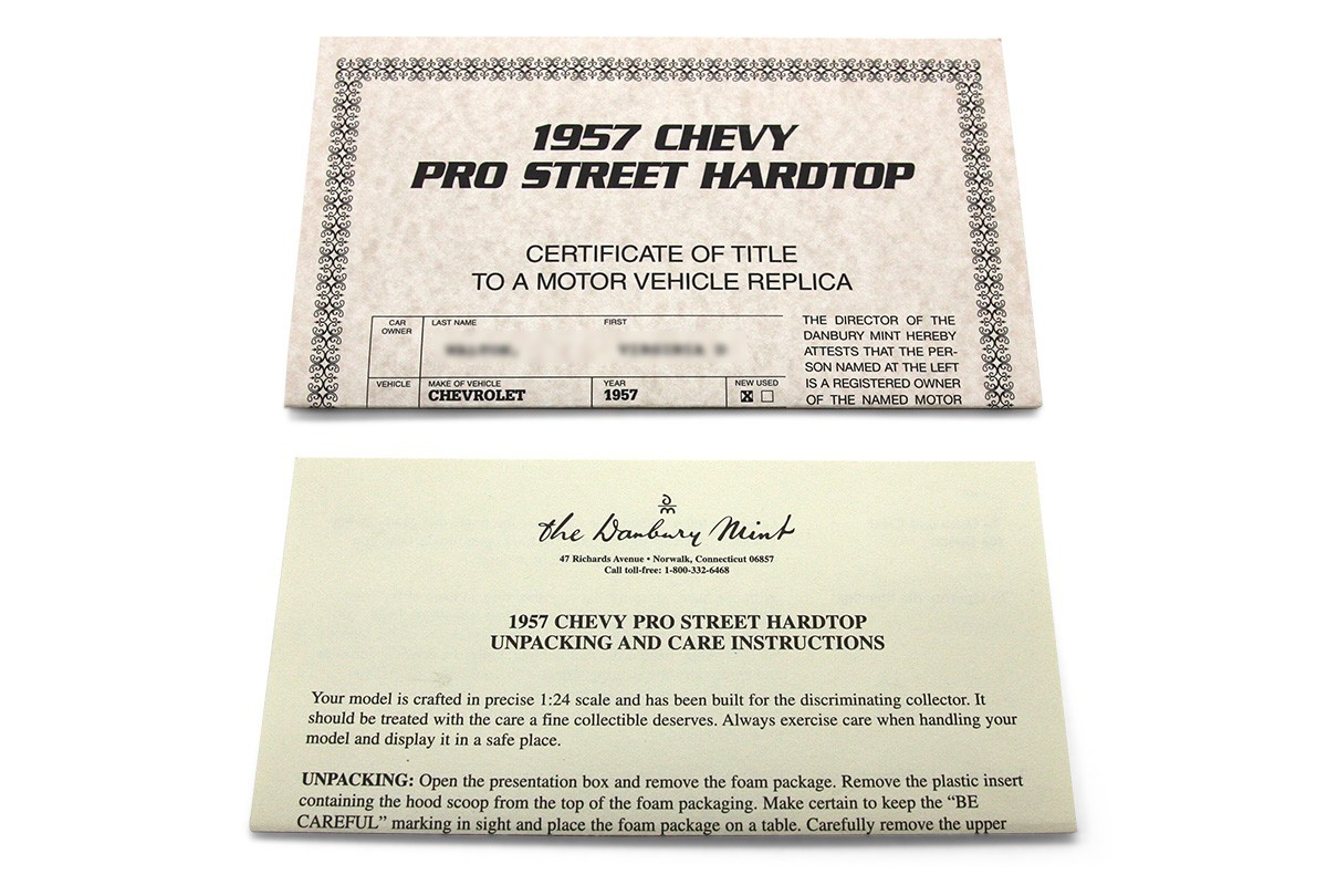 1957 Chevrolet Bel Air Pro Street Hardtop (1:24) Yellow Diecast (LOOSE), by DM