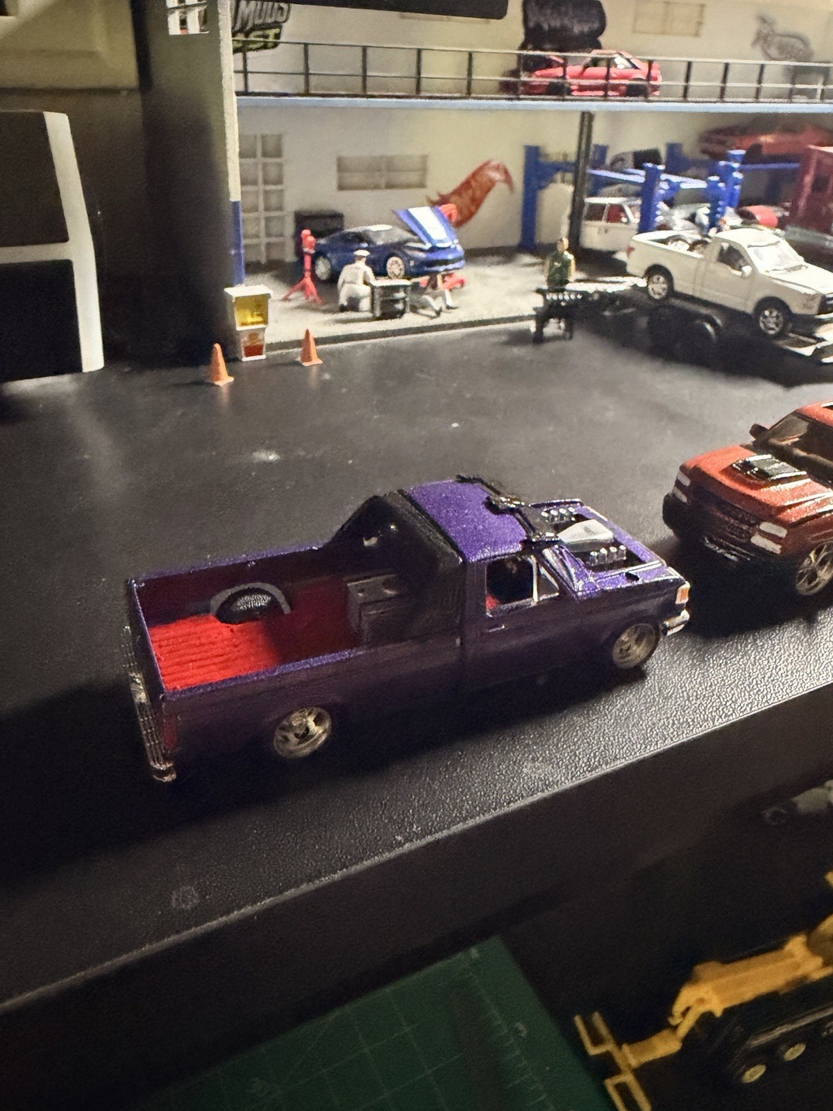 1990 Ford F350 Custom Diecast Drag Truck 1:64 Scale
