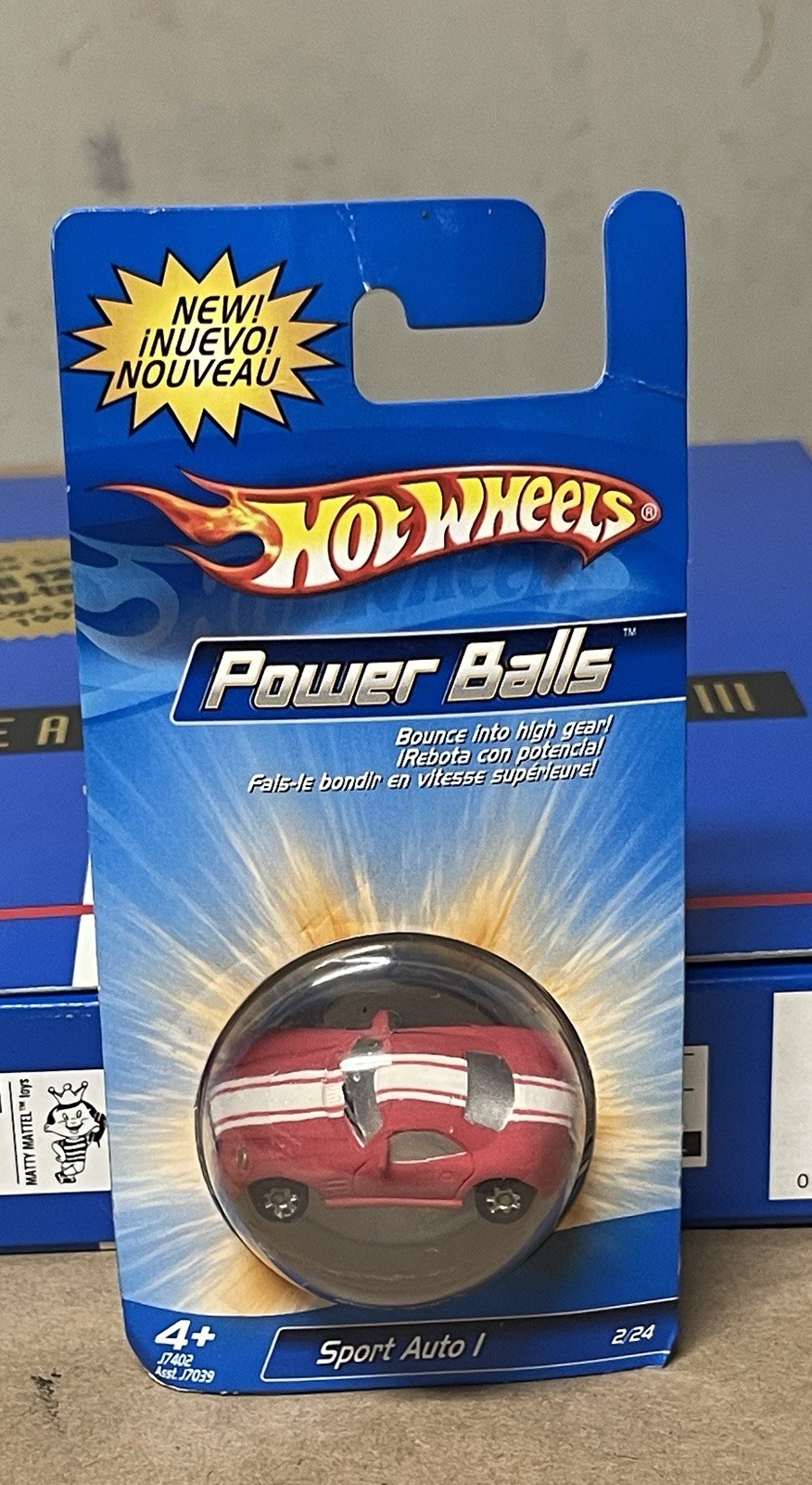 Hot Wheels Power Balls Sport Auto I Diecast Car Red/White Unopened Box 4-7