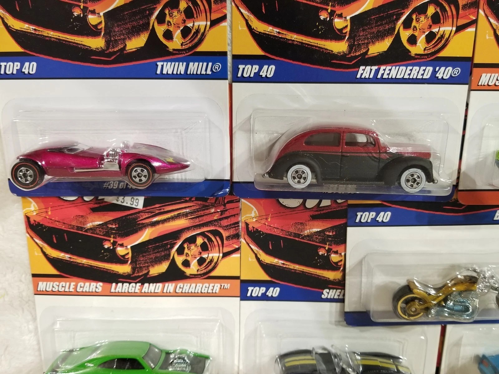 Hot Wheels 40th Anniversary Since ’68 Top 40 Lot 17 57 Chevy Red Baron Beetle