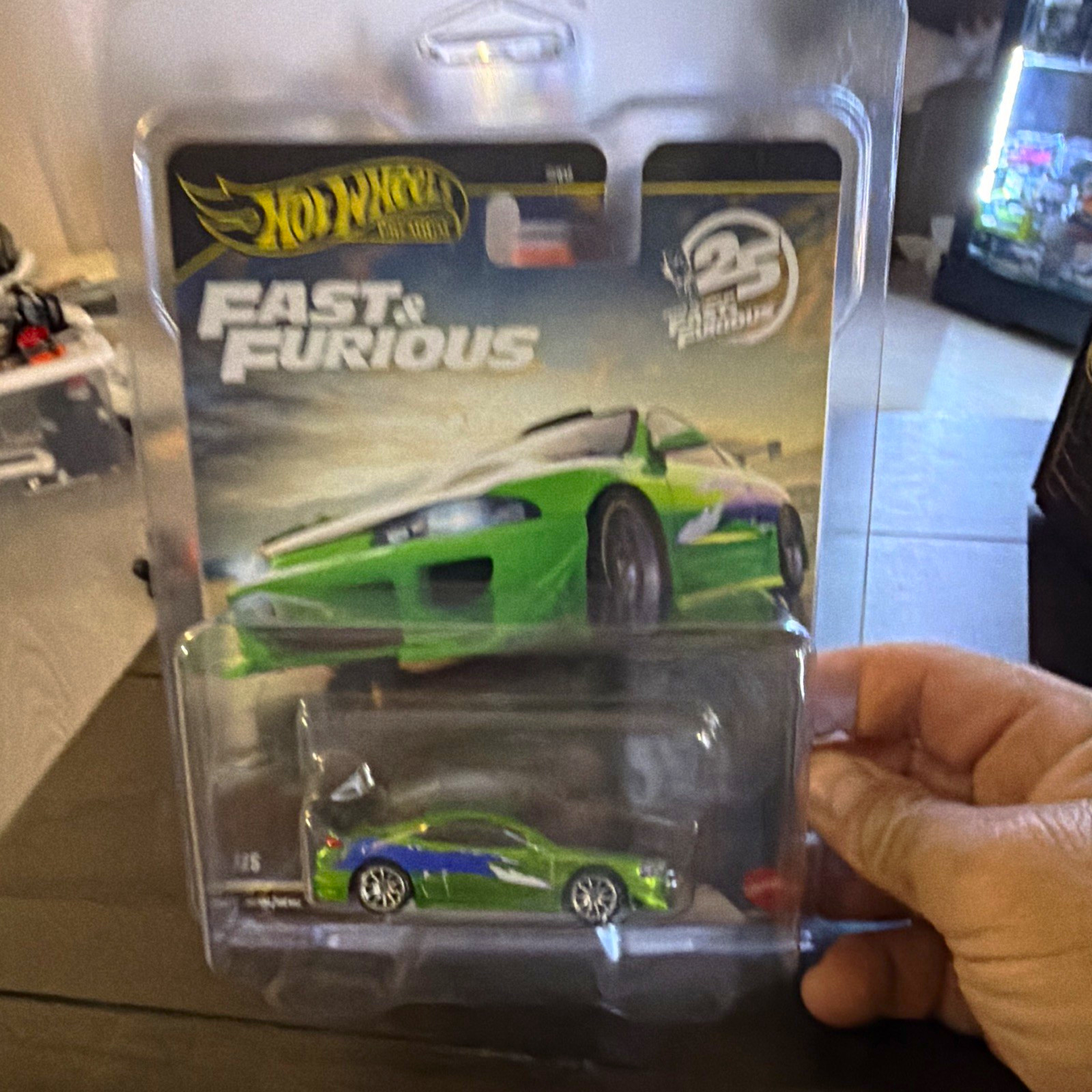 Hot Wheels Fast & Furious 1995 Mitsubishi Eclipse 1:64 Diecast Green/Blue