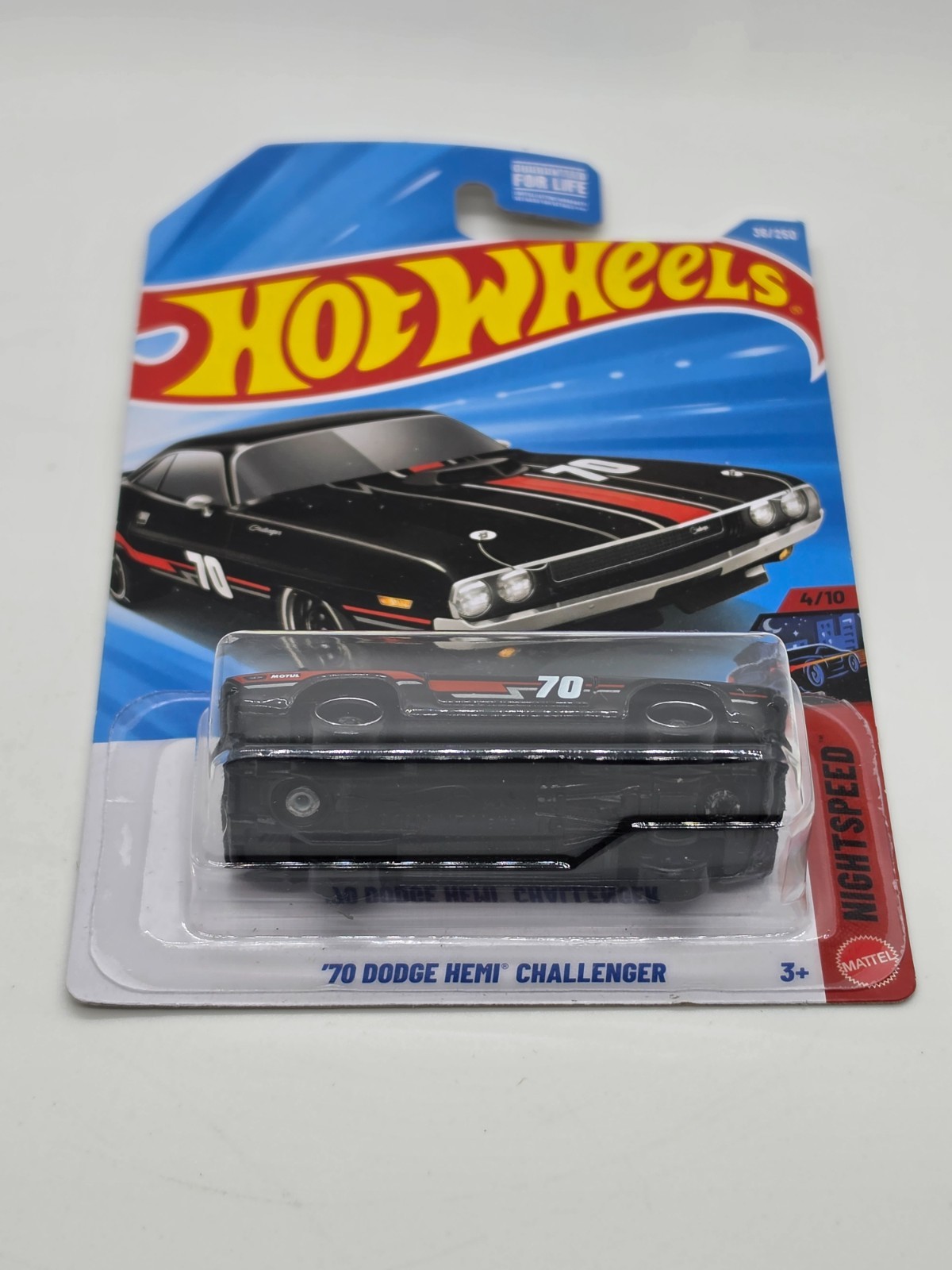 2026 Hot Wheels ’70 Dodge HEMI Challenger Night Speed Black 4/10 #36/250