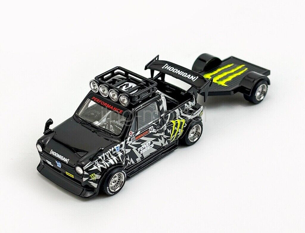 Liberty 1:64 Black N600 Pickup Truck Trailer Sport Model Diecast Metal Car