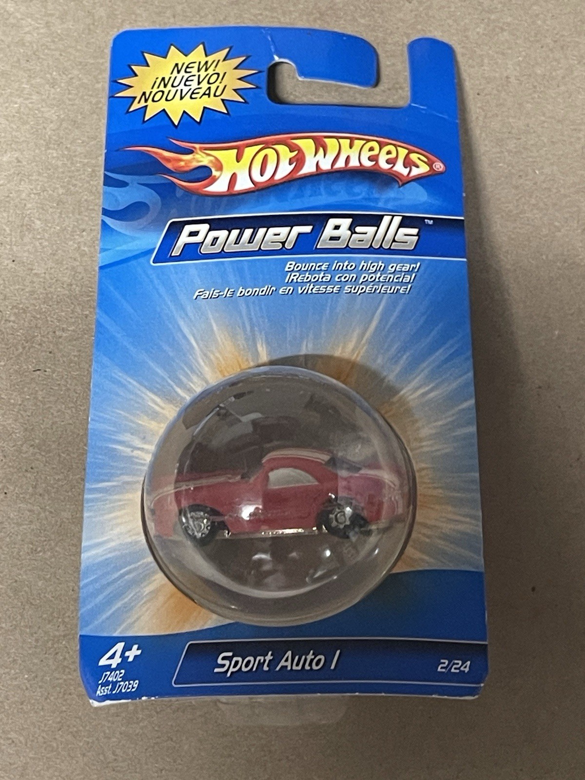 Hot Wheels Power Balls Sport Auto I Diecast Car Red/White Unopened Box 4-7
