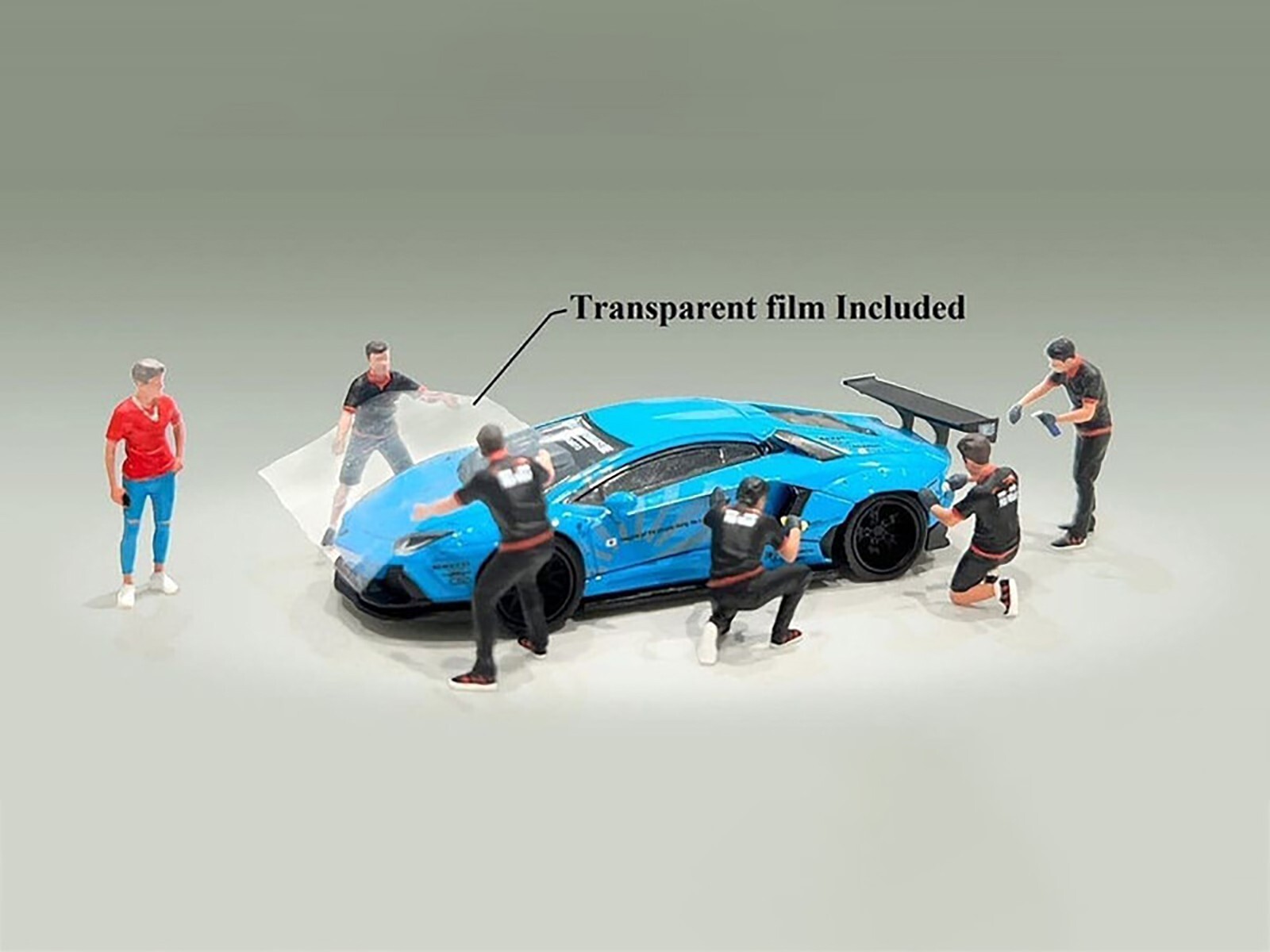 “PRO WRAP” 6 PC DIECAST FIGURE SET FOR 1/64 SCALE BY AMERICAN DIORAMA 2413MJ