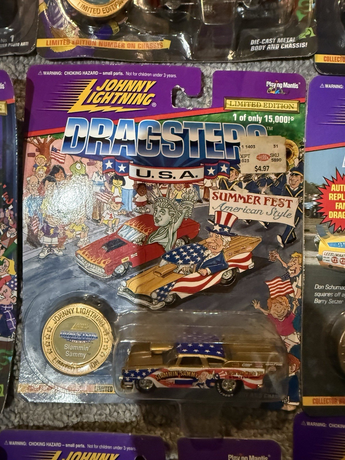 Johnny Lightning Dragsters Lot. Bakers Dozen. All Sealed.