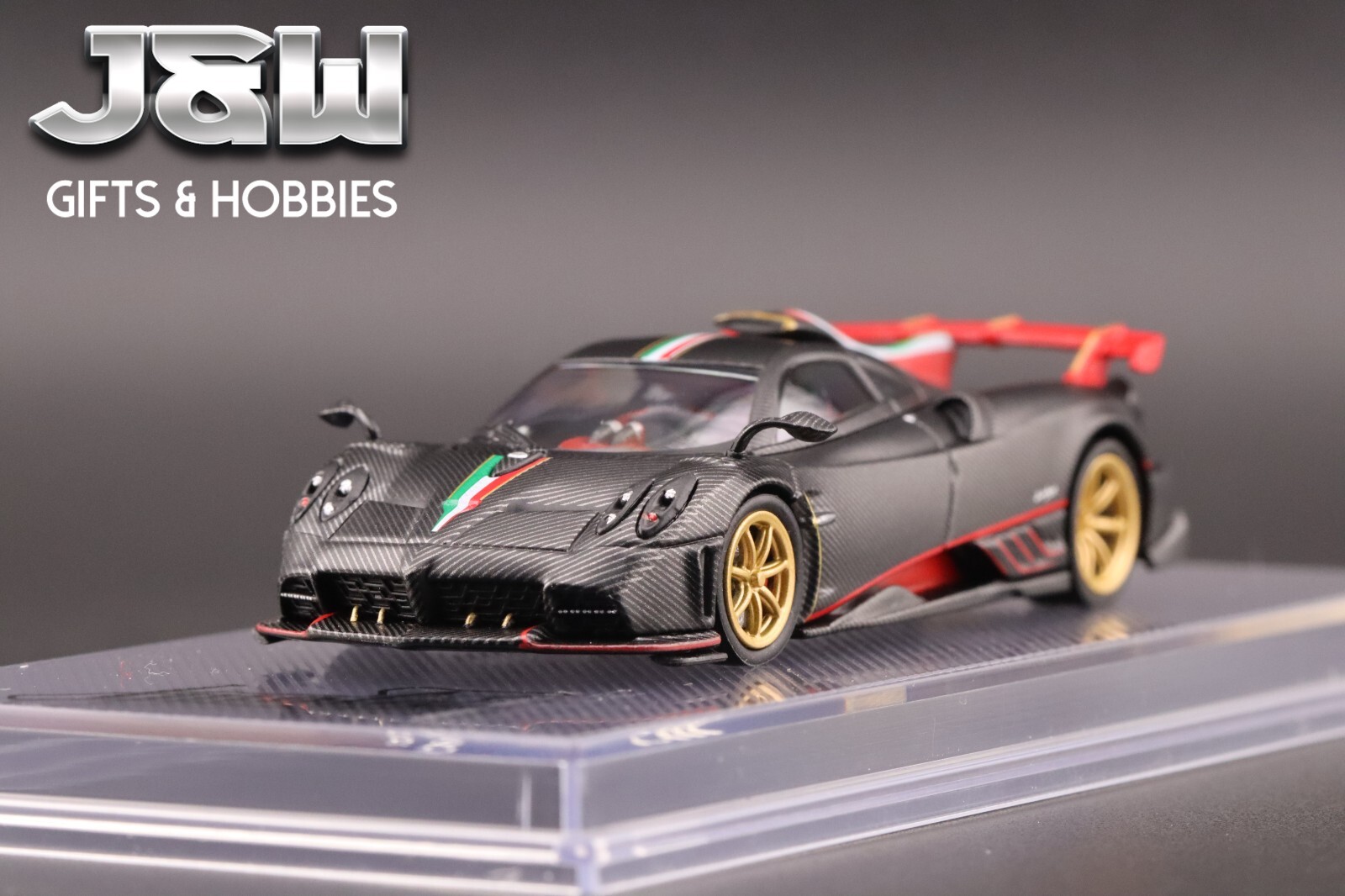 CM Model Pagani Imola Full Dry Carbon Black 1/64