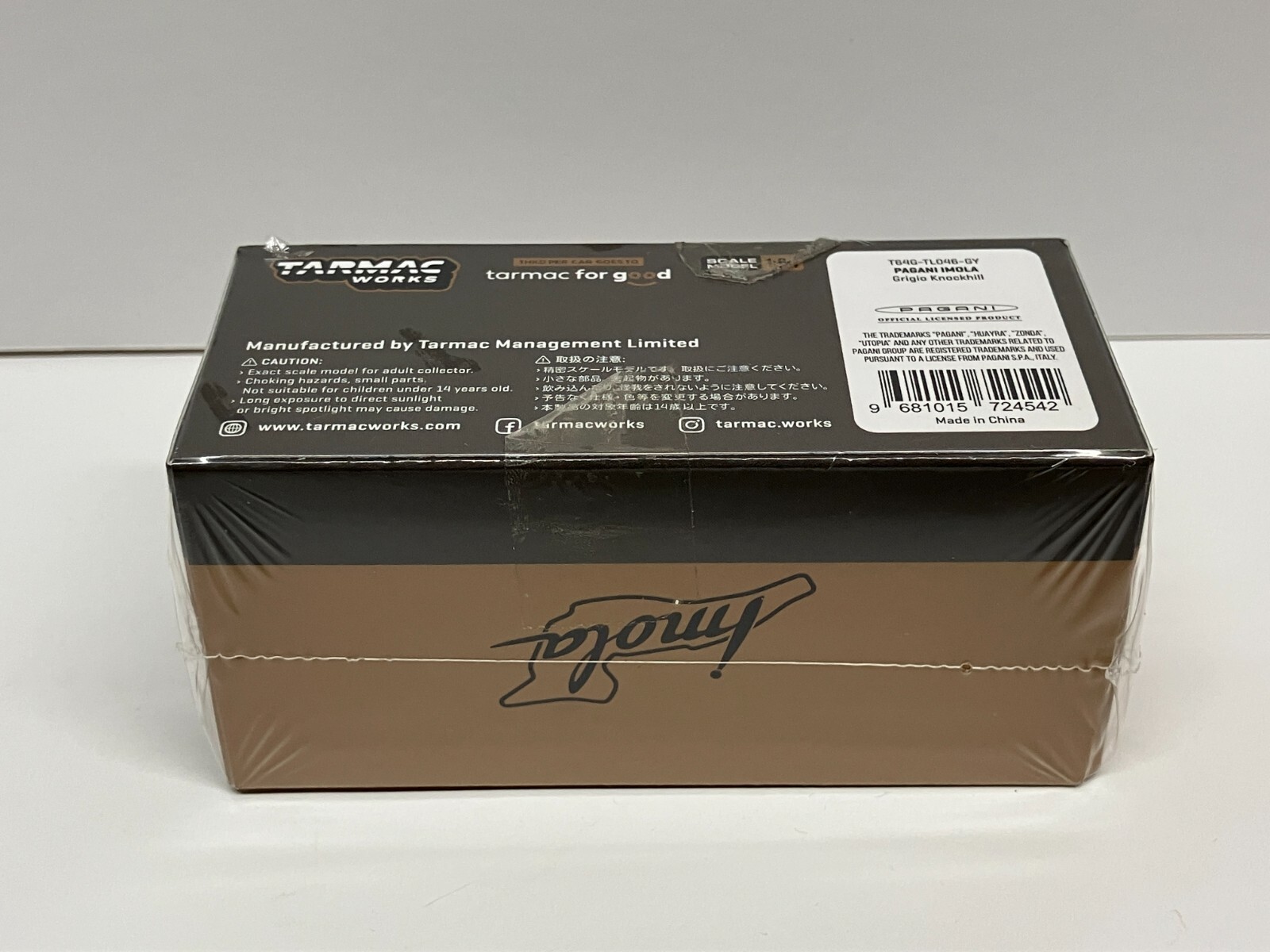 Tarmac Works – Pagani Imola Grigio Knockhill Diecast Model 1:64 scale Car (NEW)
