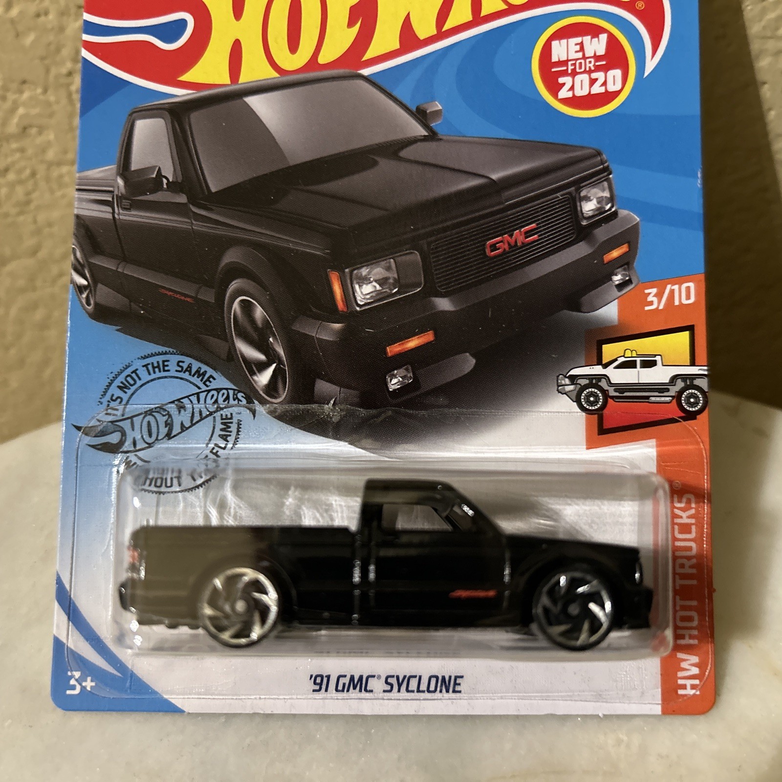 2020 Hot Wheels ‘91 GMC SYCLONE Black 150/250 HW Hot Trucks 3/10