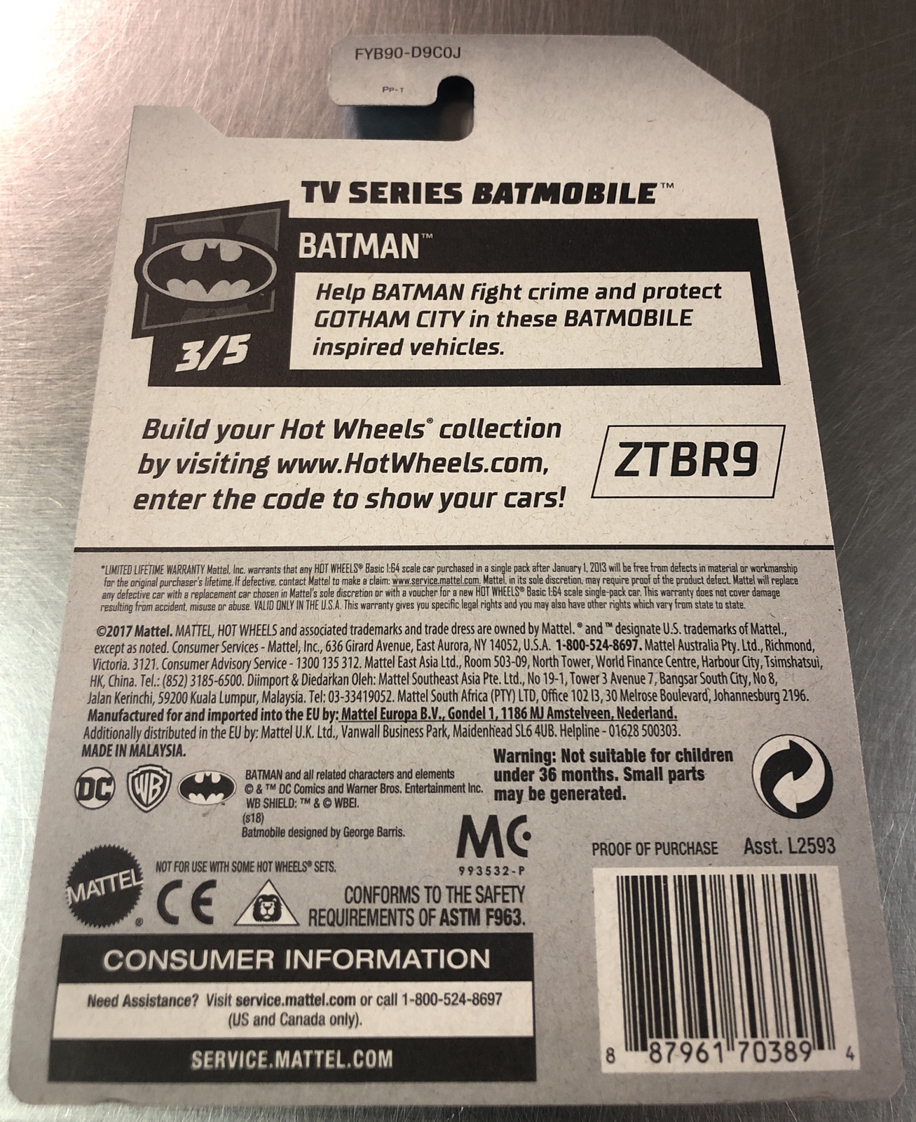 HOT WHEELS CLASSIC TV SERIES BATMOBILE ( LOT OF 12 ) BATMAN DC COMICS GRAY PAINT