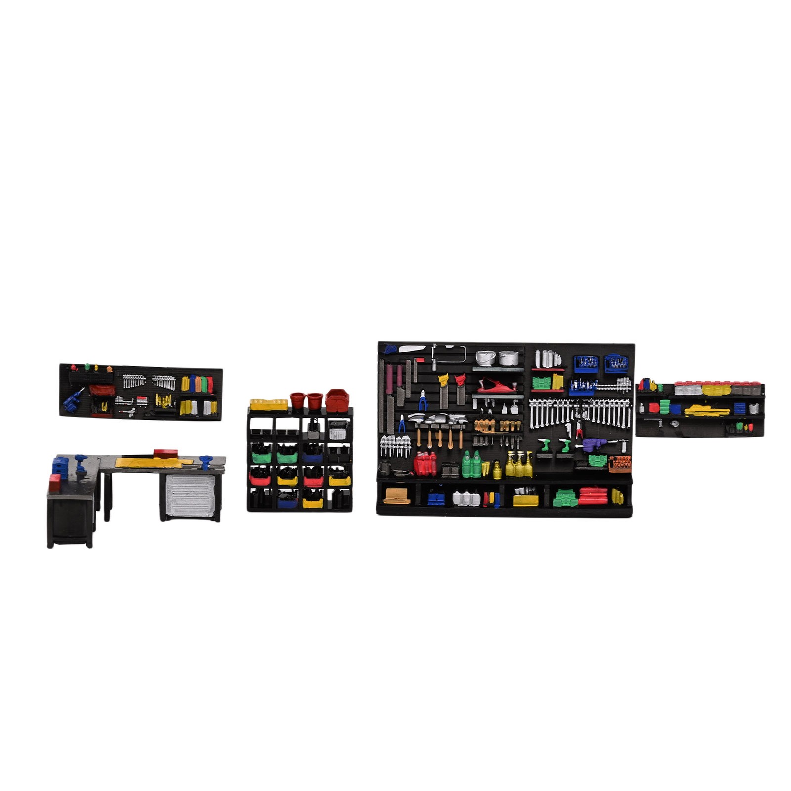 US Diorama 1/64 Car Garage Model Repair Workshop Tuning Scene Tools Accessories