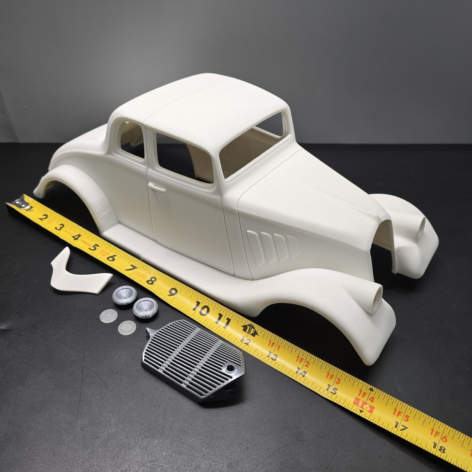 RC Car 1933 Willys Coupe – 1:10 Scale – Model 1/10 Body Shell 3D Printed