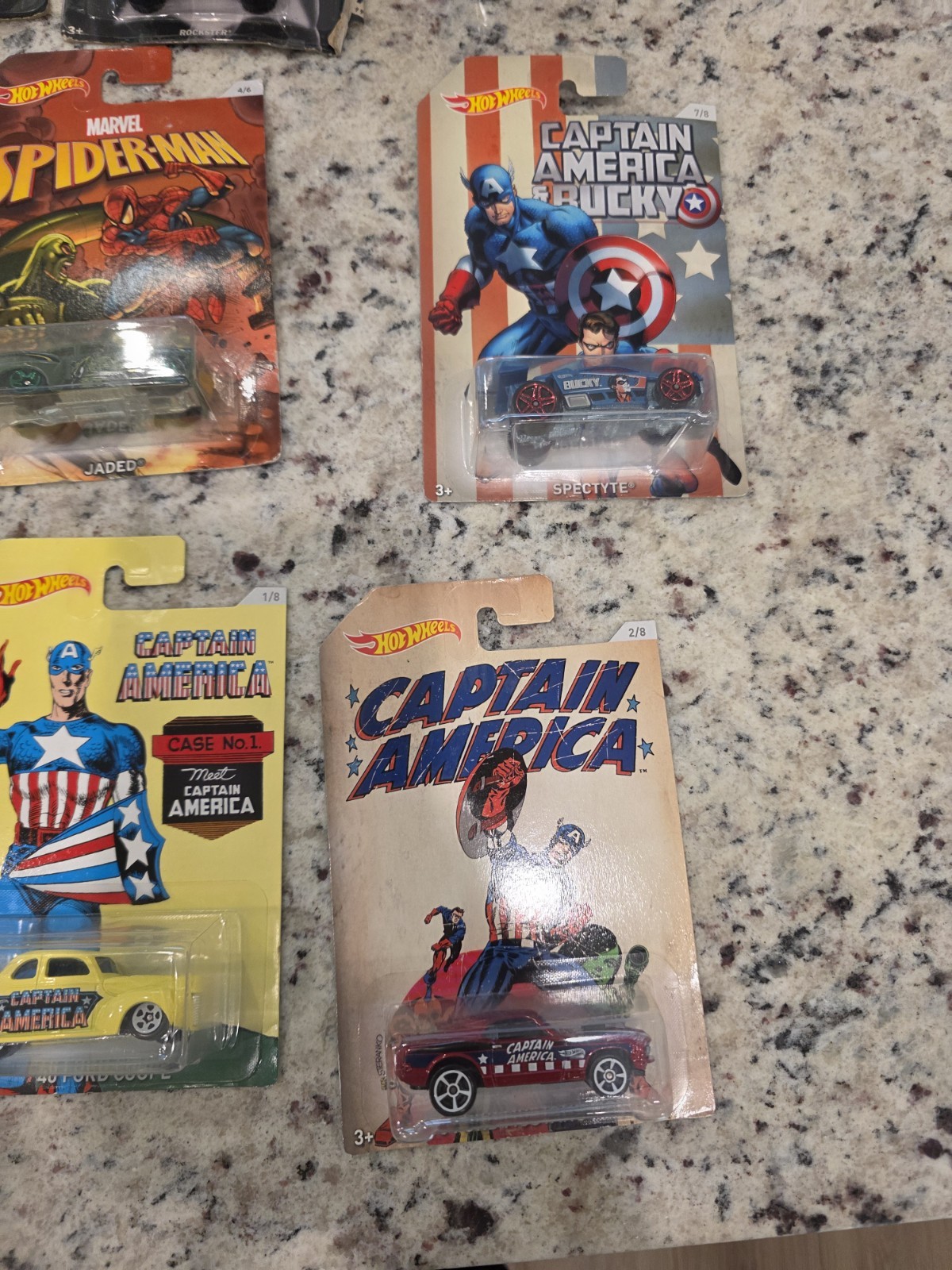 Hot Wheels DC Marvel Character Cars Lot of 18 Batman Superman Spider-Man Justice