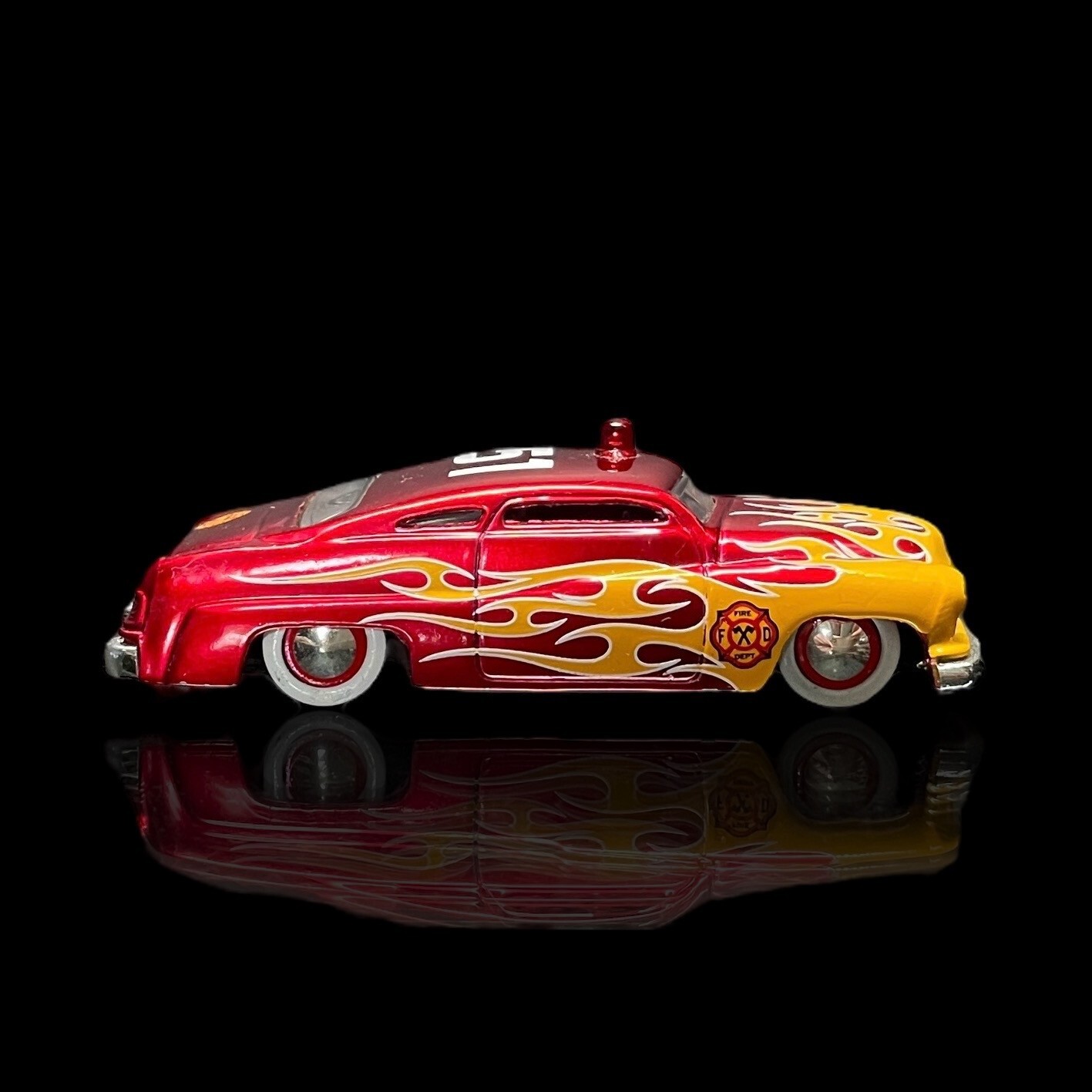 ’51 Mercury Lead Sled Fire Dept. 1/64 Scale Premium Diecast w/ RR’s