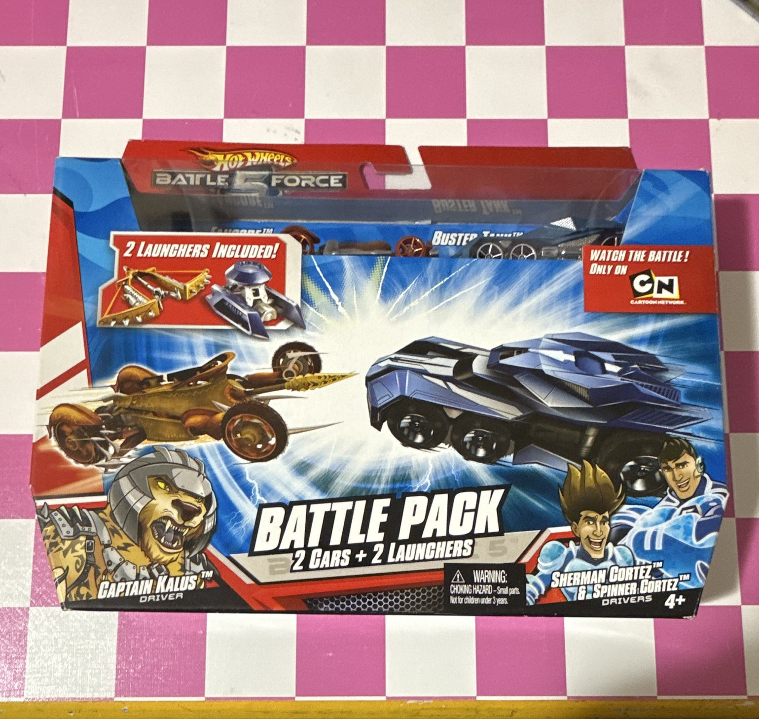 Hot Wheels Battle Force 5 Battle Pack 2 Cars + 2 Launchers Unopened Box