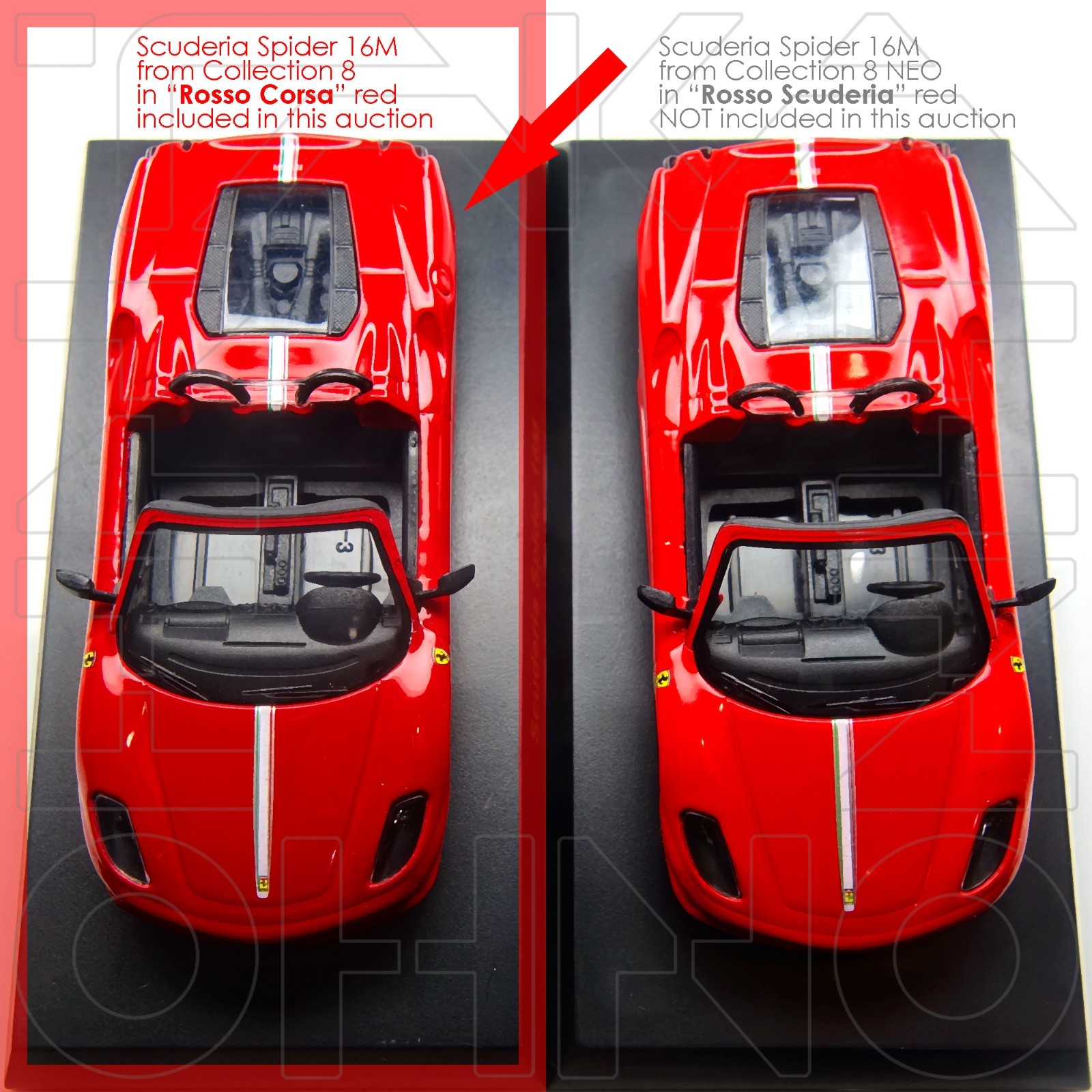 Ferrari 430 Scuderia Spider 16M 2008 KYOSHO 1:64 Collection 8 Rosso Corsa Red
