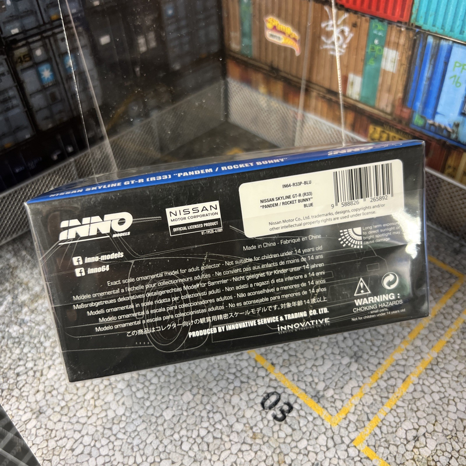 1/64 INNO INNO64 Nissan Skyline GTR R33 PANDEM Rocket Bunny Blue IN64-R33P-BLU