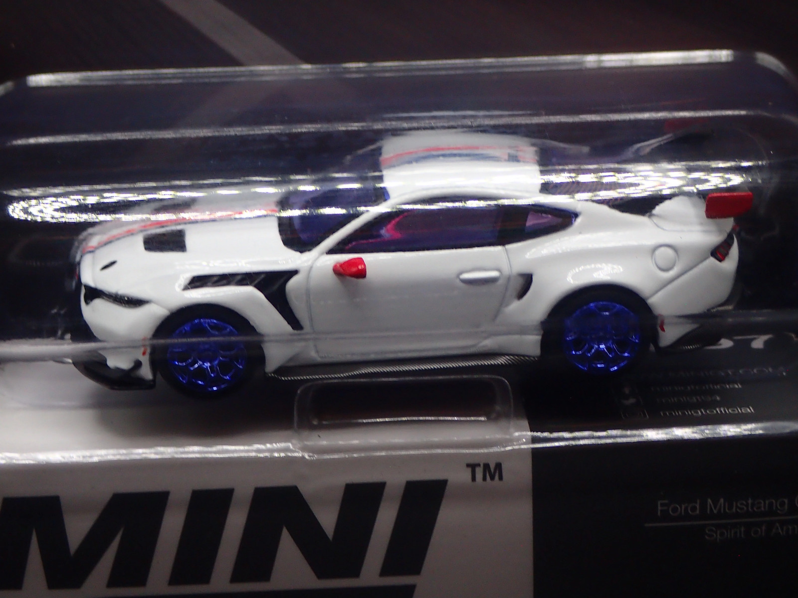 FORD MUSTANG GTD CHASE SPIRIT OF AMERICA TSM MODEL MINI GT #1097 1/64 2026