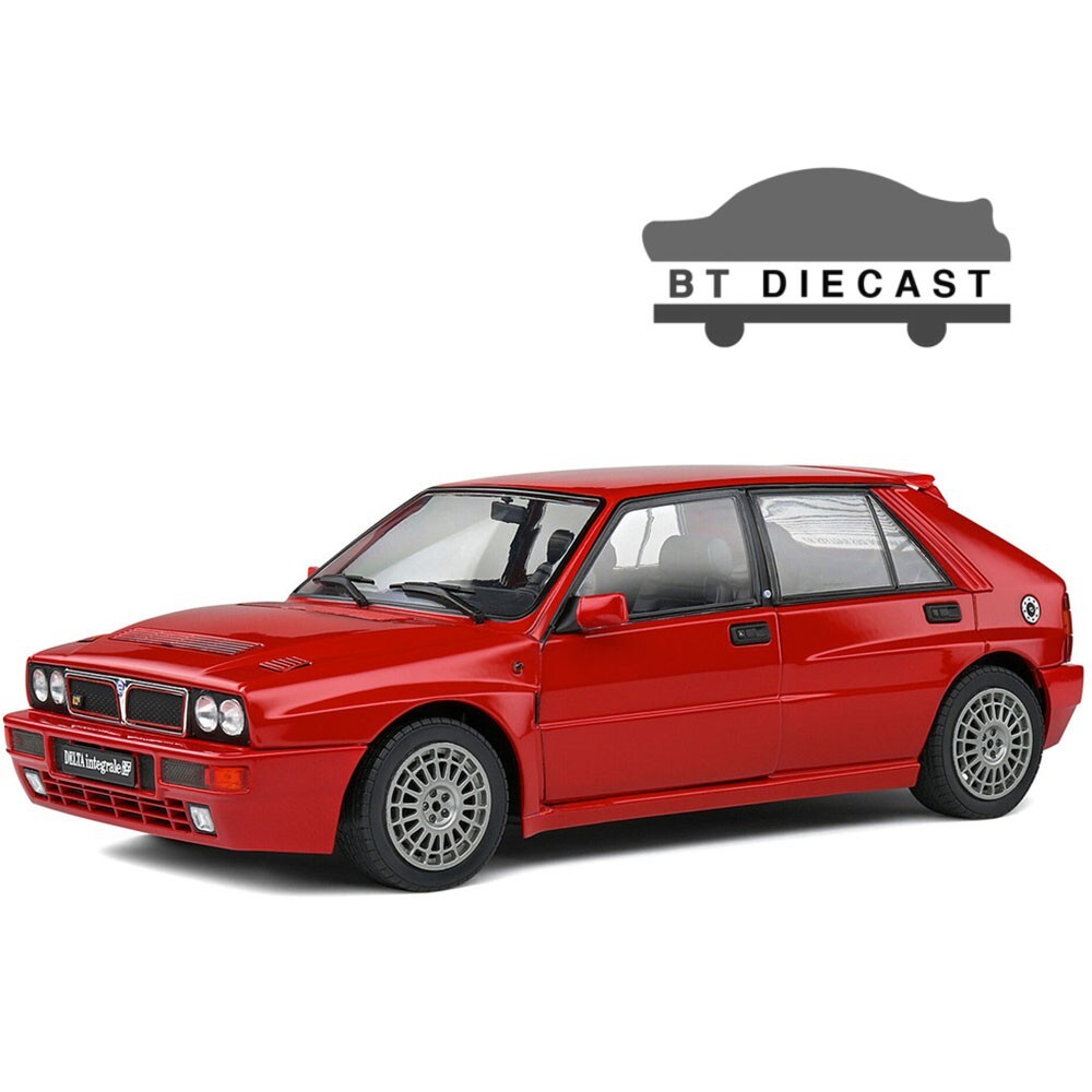 SOLIDO 1991 LANCIA DELTA HF INTEGRALE 1/18 DIECAST CAR ROSSO CORSA RED S1807801