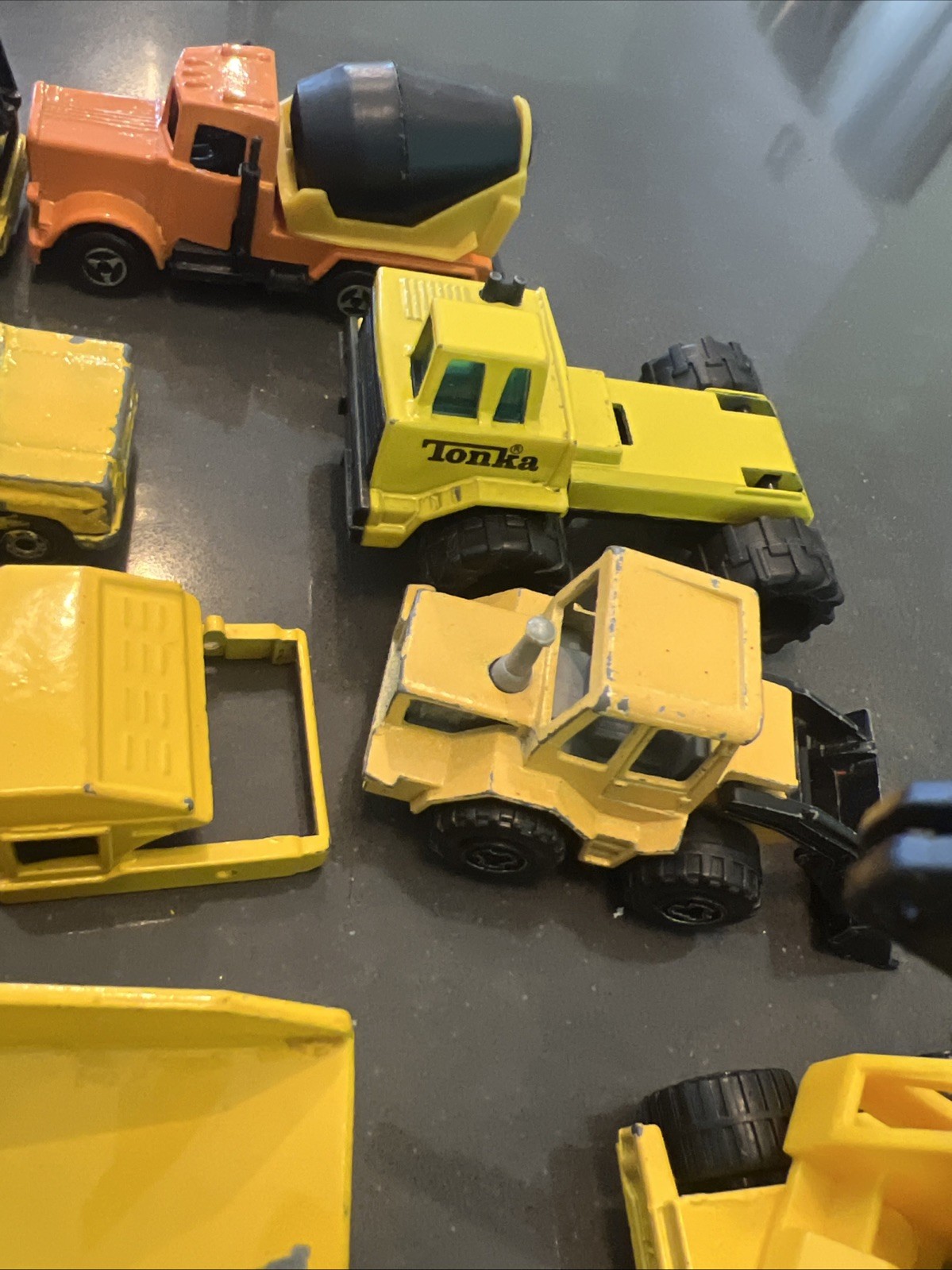 Lot Of Construction Diecast & Plastic Mixed Brands And Models See Description
