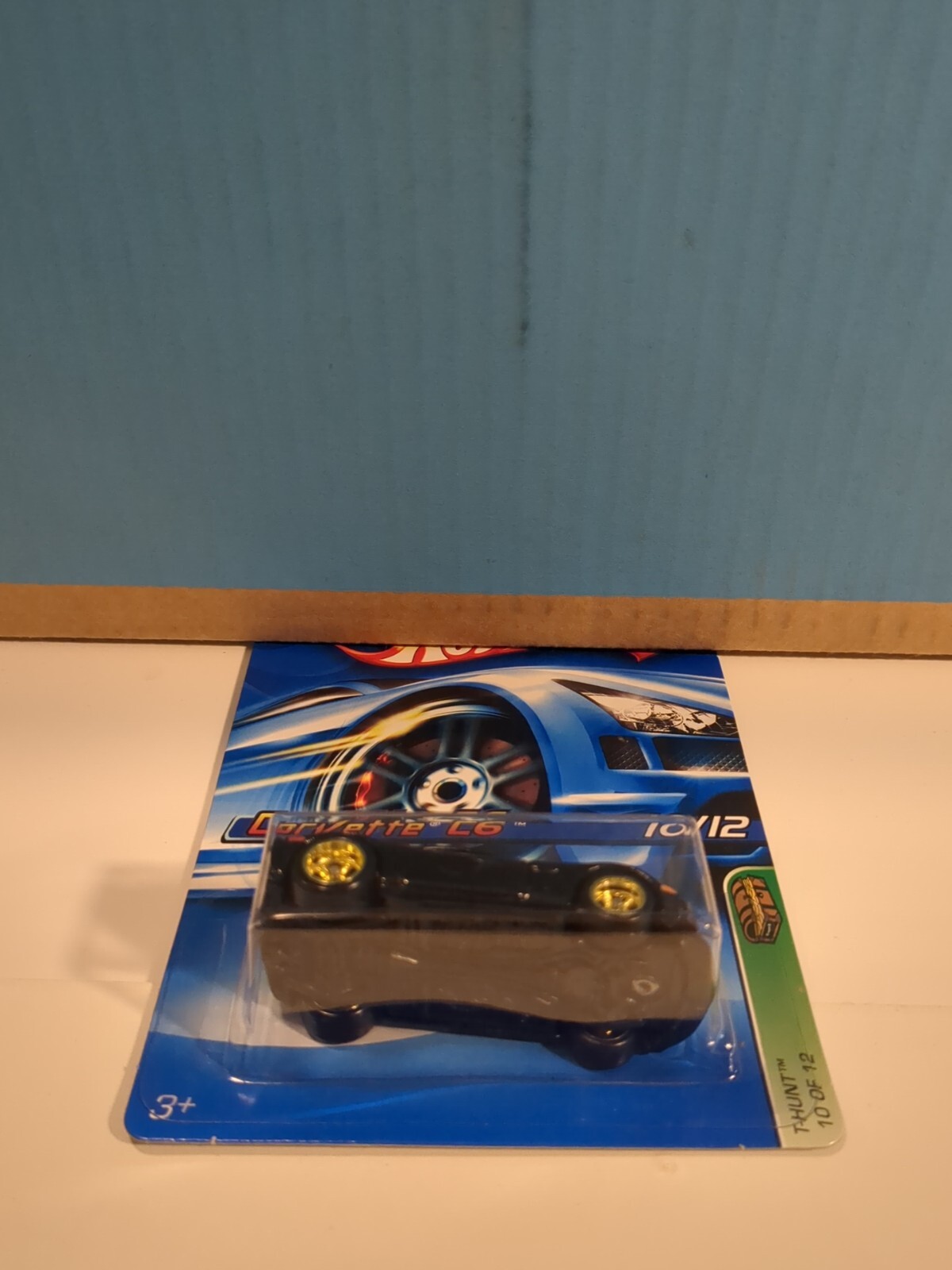 Hot Wheels 2006 Treasure Hunt Corvette C6 in Black with Real Riders Rare Vhtf