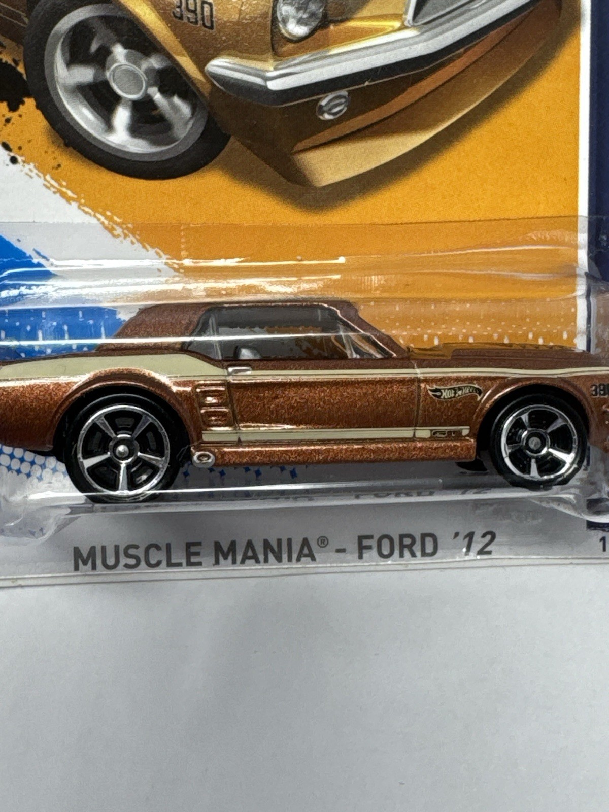 Hot Wheels 2012 Muscle Mania Copper Bronze ‘67 Ford Mustang Coupe #116 A1