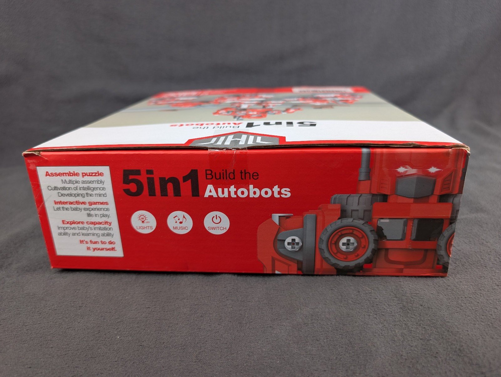 NEW 5-in-1 Build The Autobots Robot Toys DIY Transformer TOYABI GV408 Fire Truck