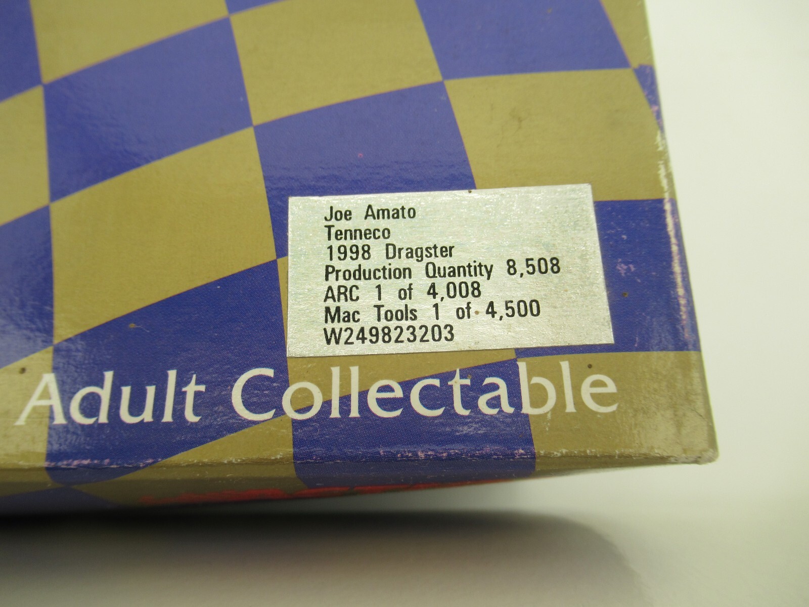 1998 Joe Amato Tenneco Top Fuel Dragster 1:24 Diecast RCCA Limited Ed NHRA