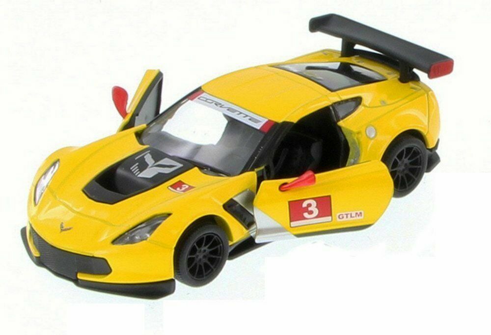 2016 Chevrolet Corvette C7.R, Chevy Corvette C7 R, Diecast Toy Car, 5”, 1/36
