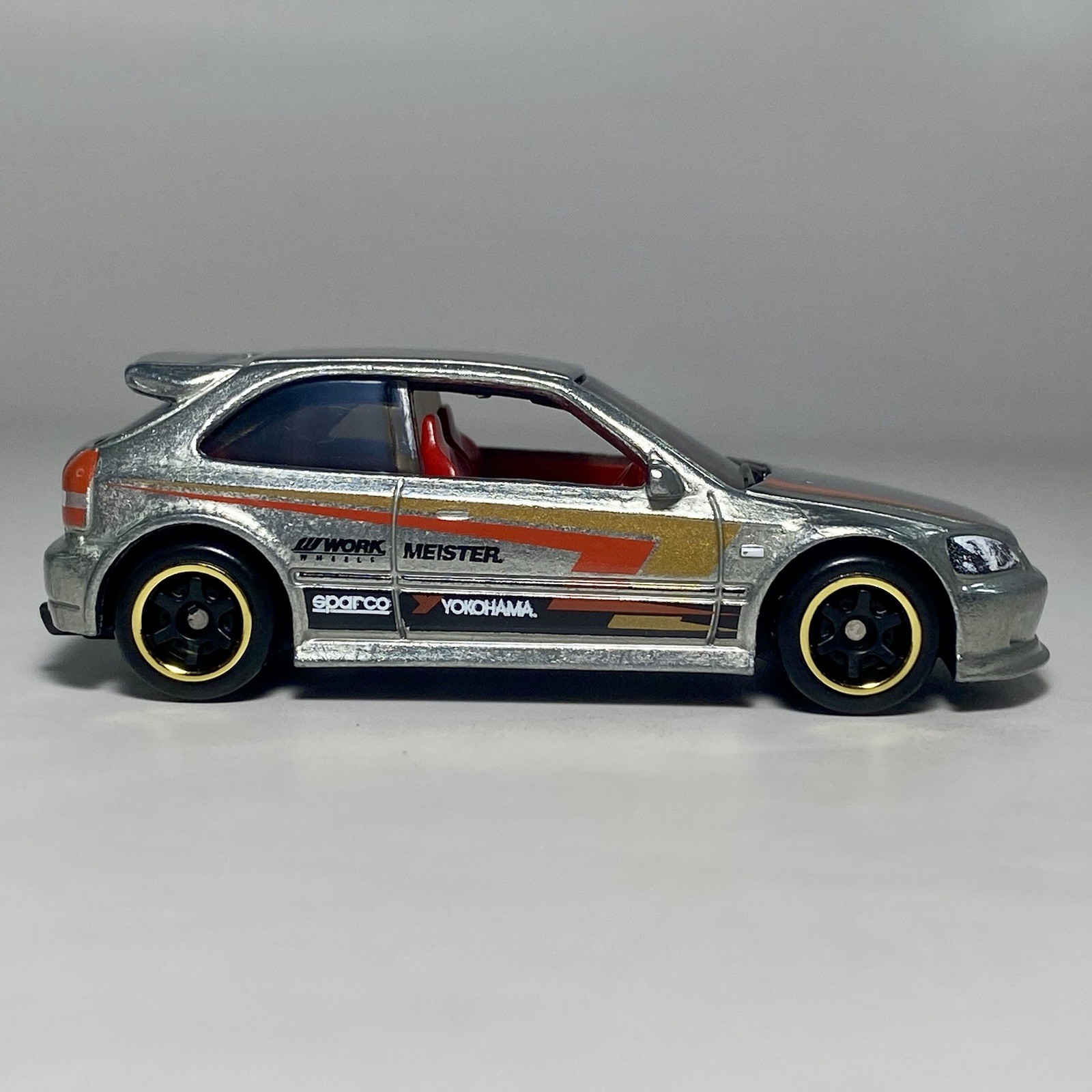 Hot Wheels Silver Series 1999 Honda Civic Type R EK9 Zamac 1:64 Diecast JDM RHD
