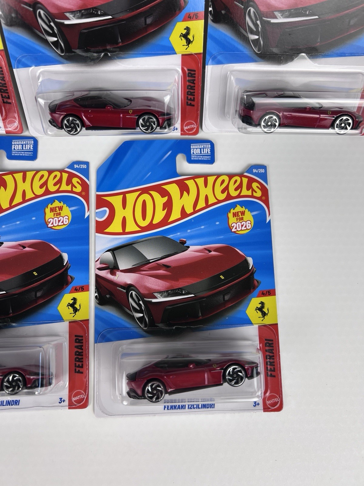 Lot Of 5! 2026 Hot Wheels Ferrari 12Cilindri D Case!New!