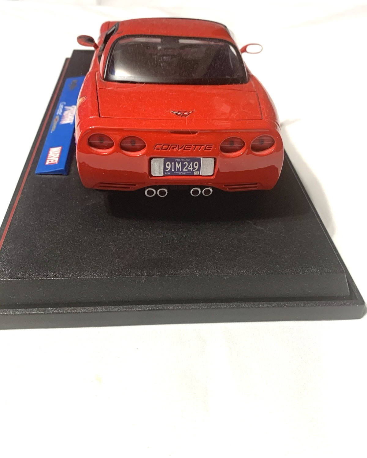 Marvel Spiderman Maisto 2003 1:18 Scale Corvette Z06 Die Cast