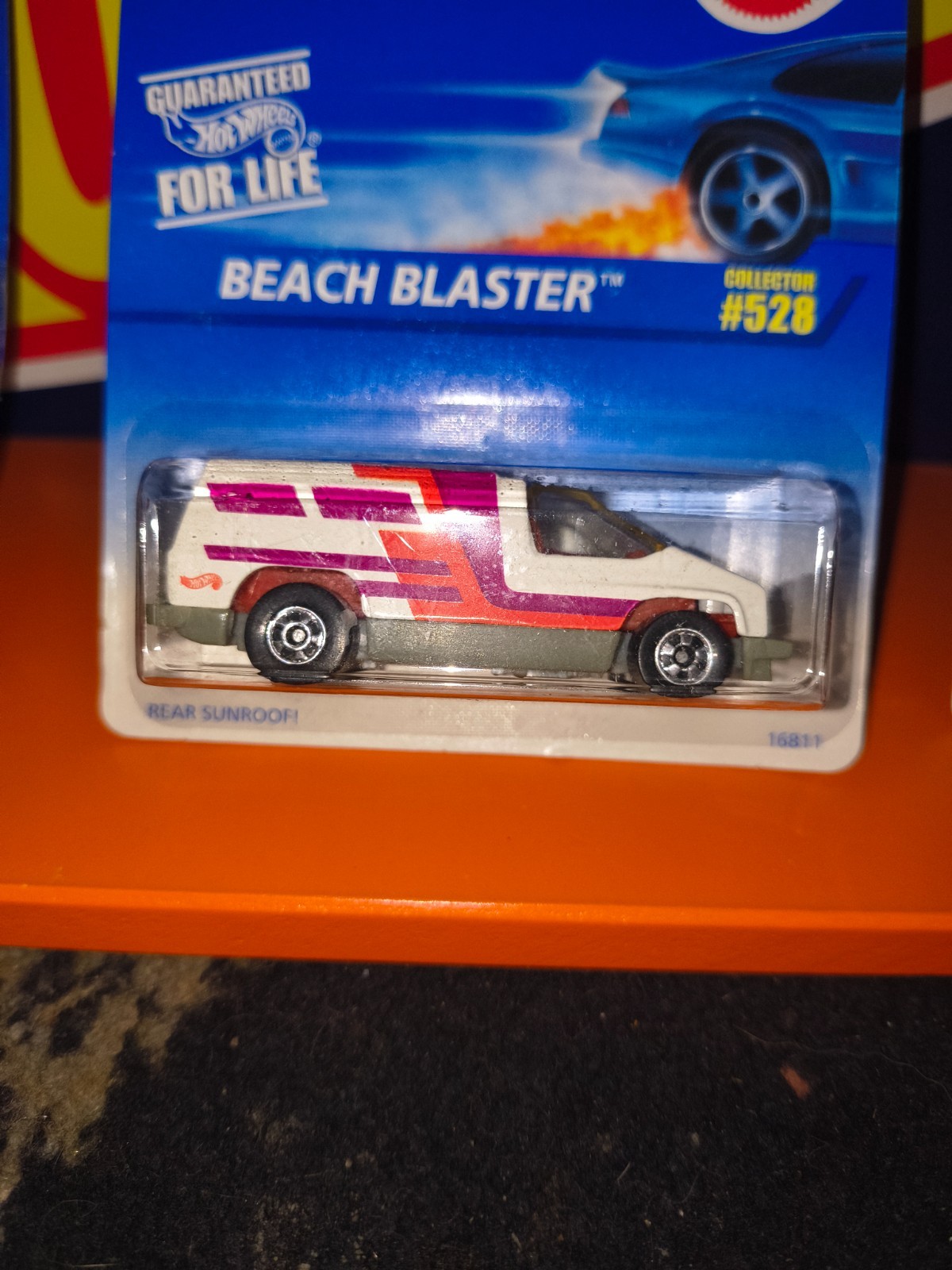 Hot Wheels 1997 Collector #528 Beach Blaster White Grey India Base 16811