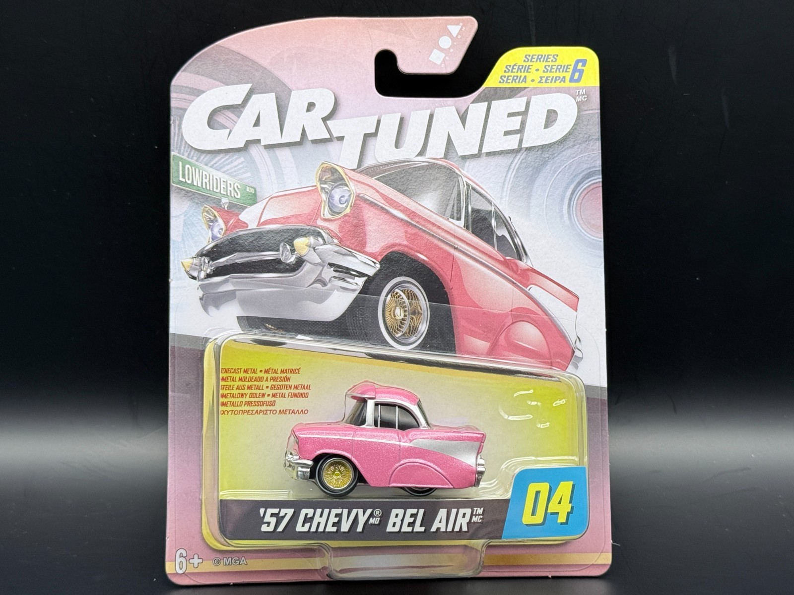Cartuned 57 Chevy Bel Air Pink Series 6 Hobby Alt. 2026 #04 1/64