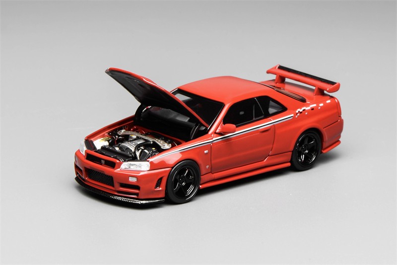 MOTORHELIX 1:64 SKYLINE R34 CUSTOMIZED Diecast Model Car