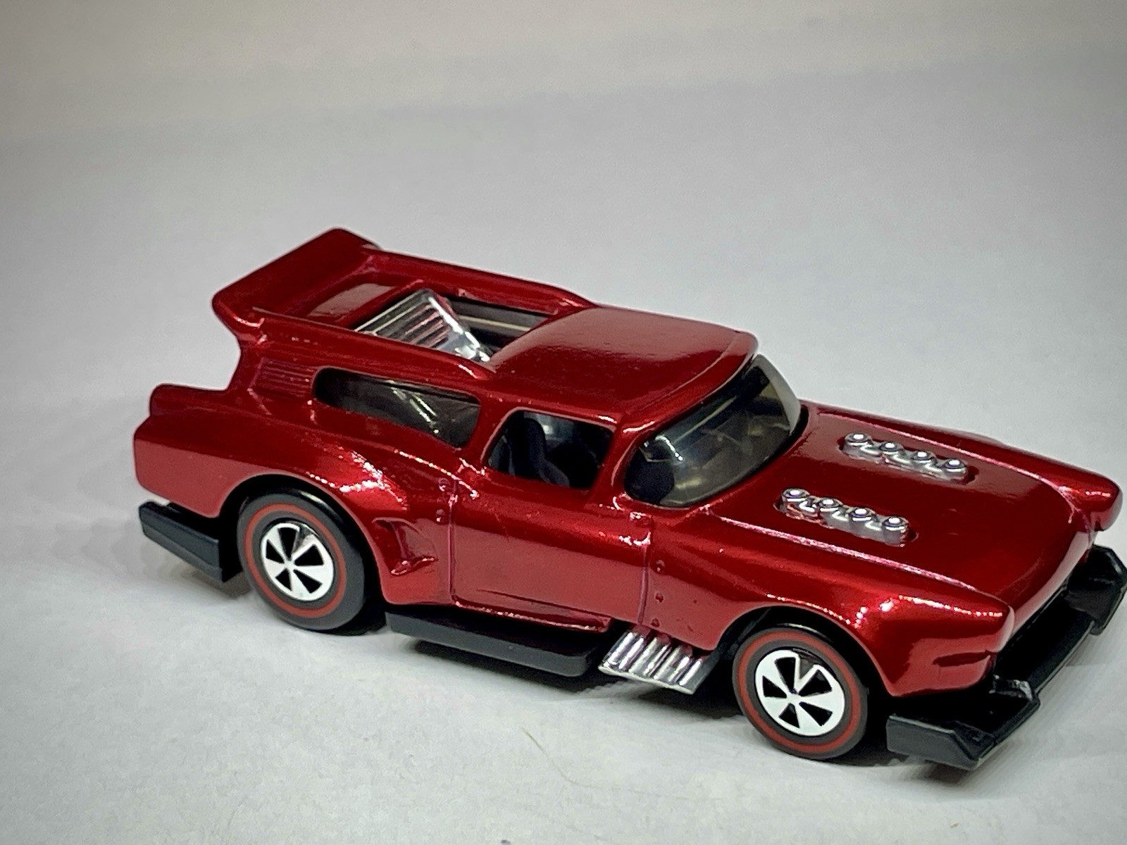 Only 1 🤩 Hot Wheels Custom Made Redline 🍭 Apple 🍎 Red Spectraflame Diecast