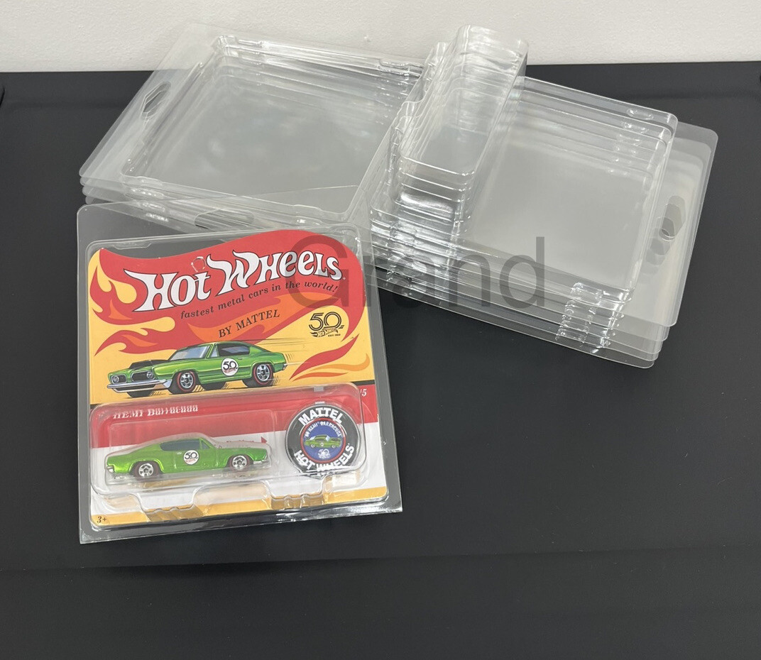 20 Protector Cover Display Cases For Hot Wheels Vintage Redline & Aniversary Ed