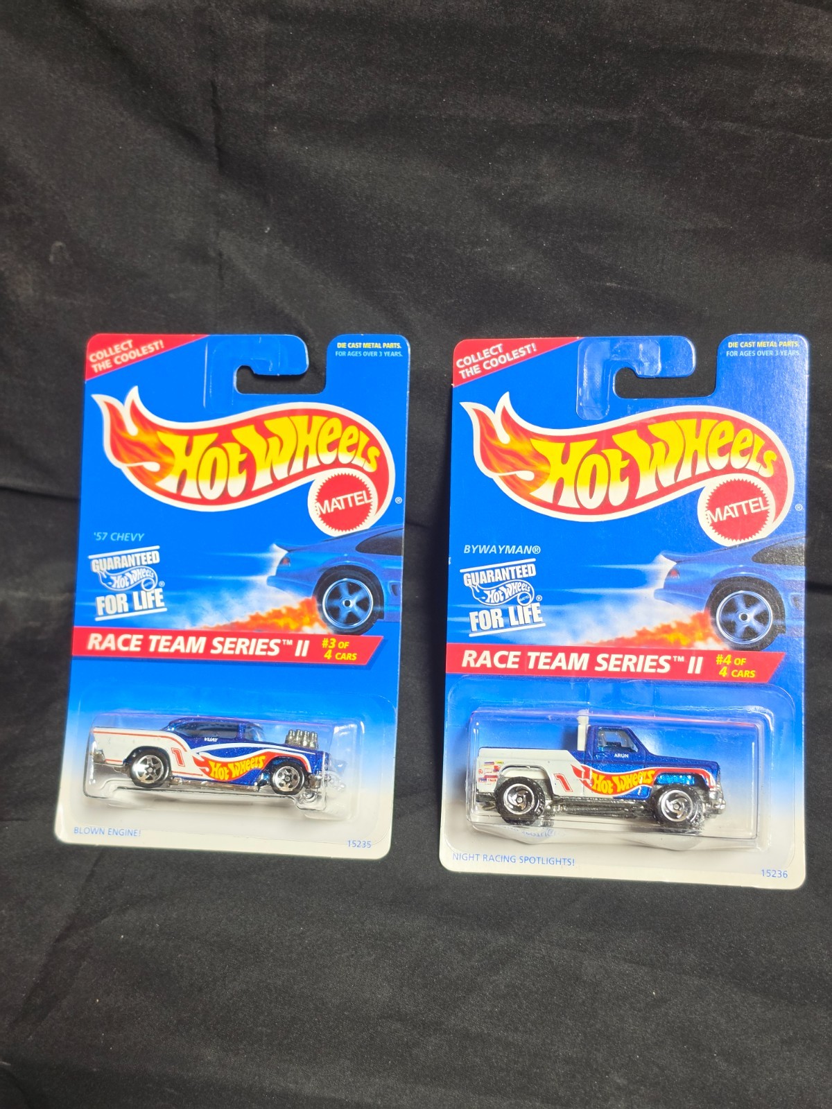 1995 Hot Wheels Race Team Series II 4 Cars #392#393#394#395