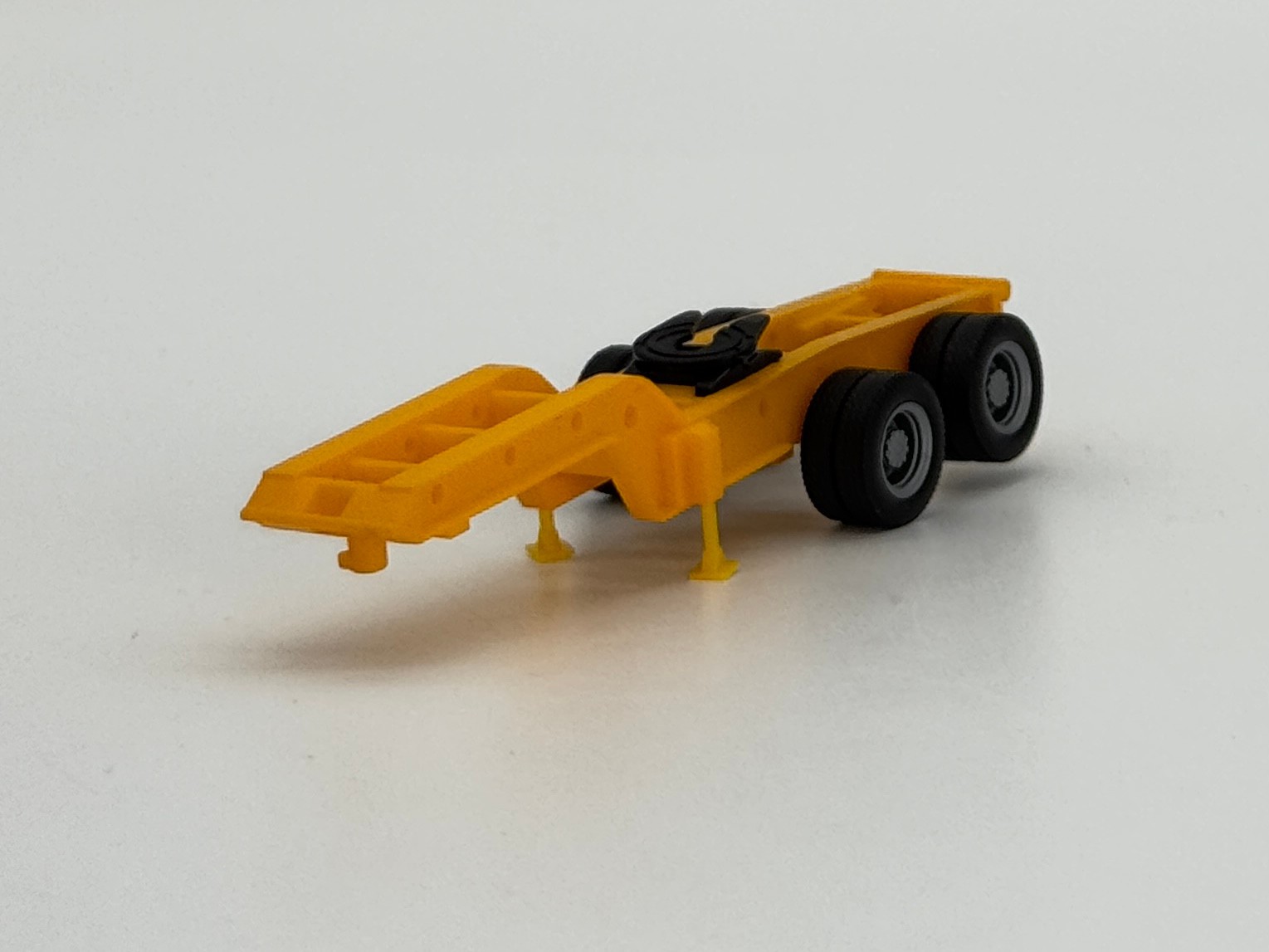Herpa Promotex Jeep Dolly 2-axle for Lowboy Trailers Yellow HO 1:87
